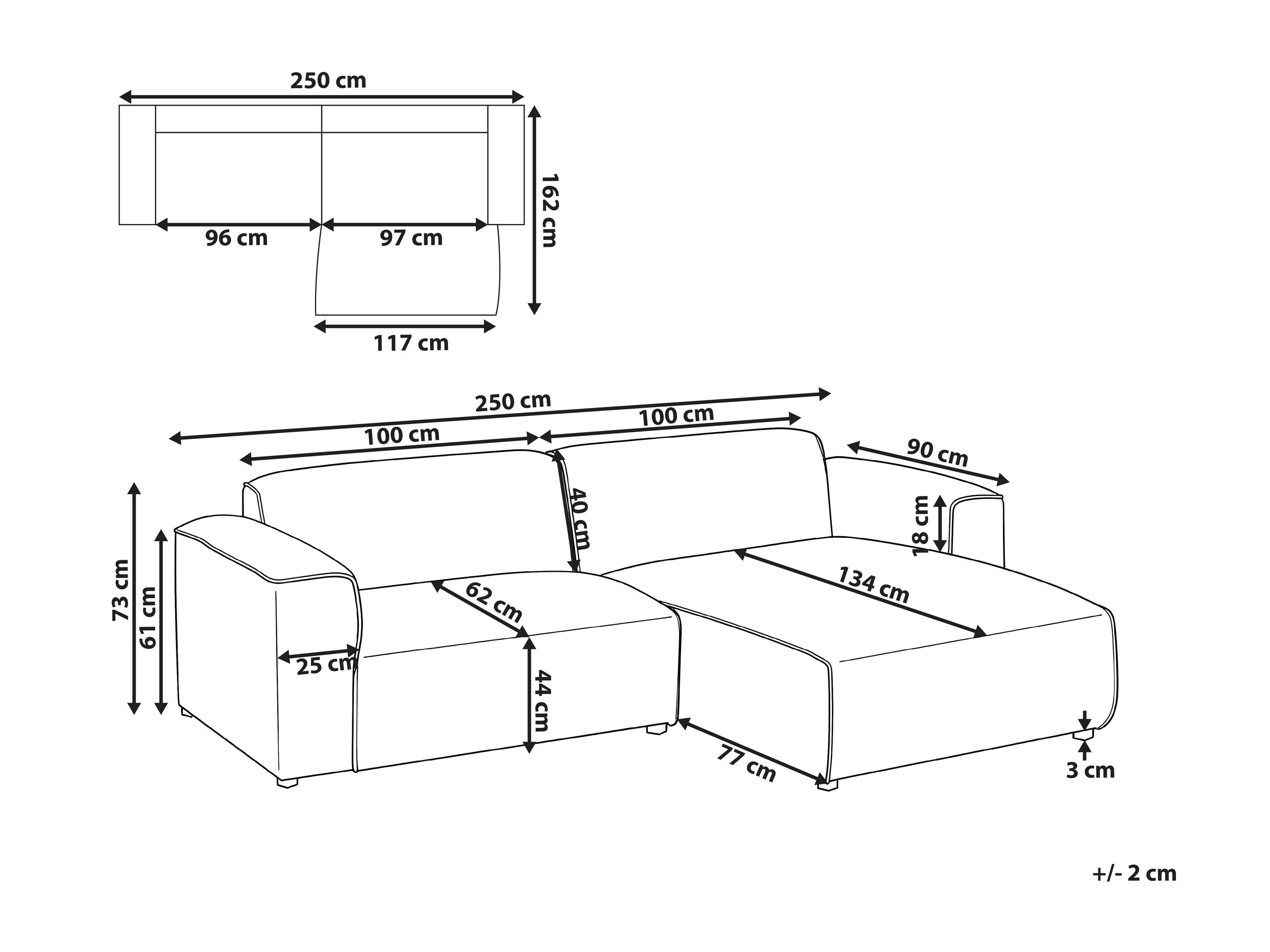 Minkštas kampas Berwyn 3290 (Taupe)
