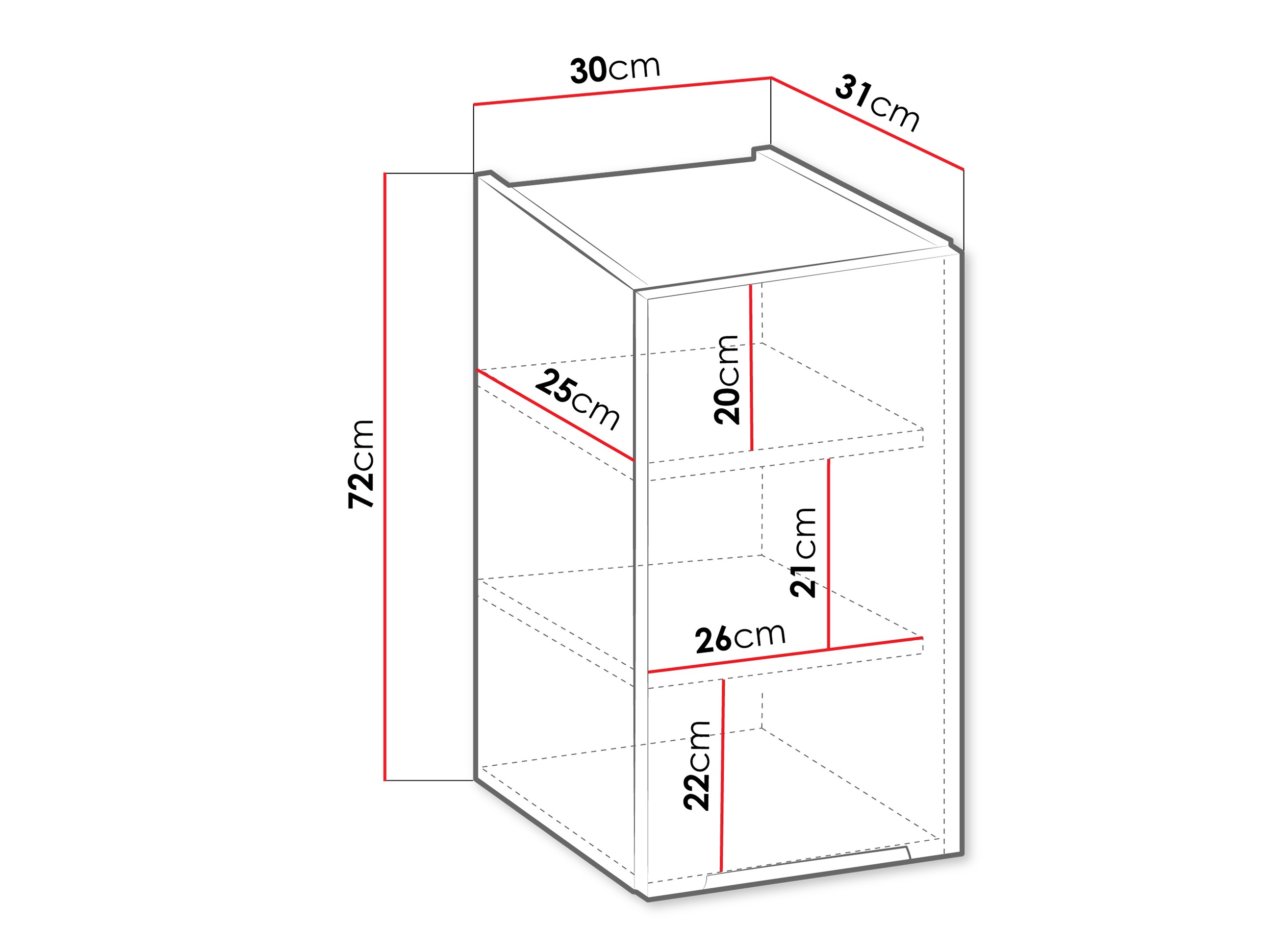 Modulinė pakabinama spintelė Sole 112