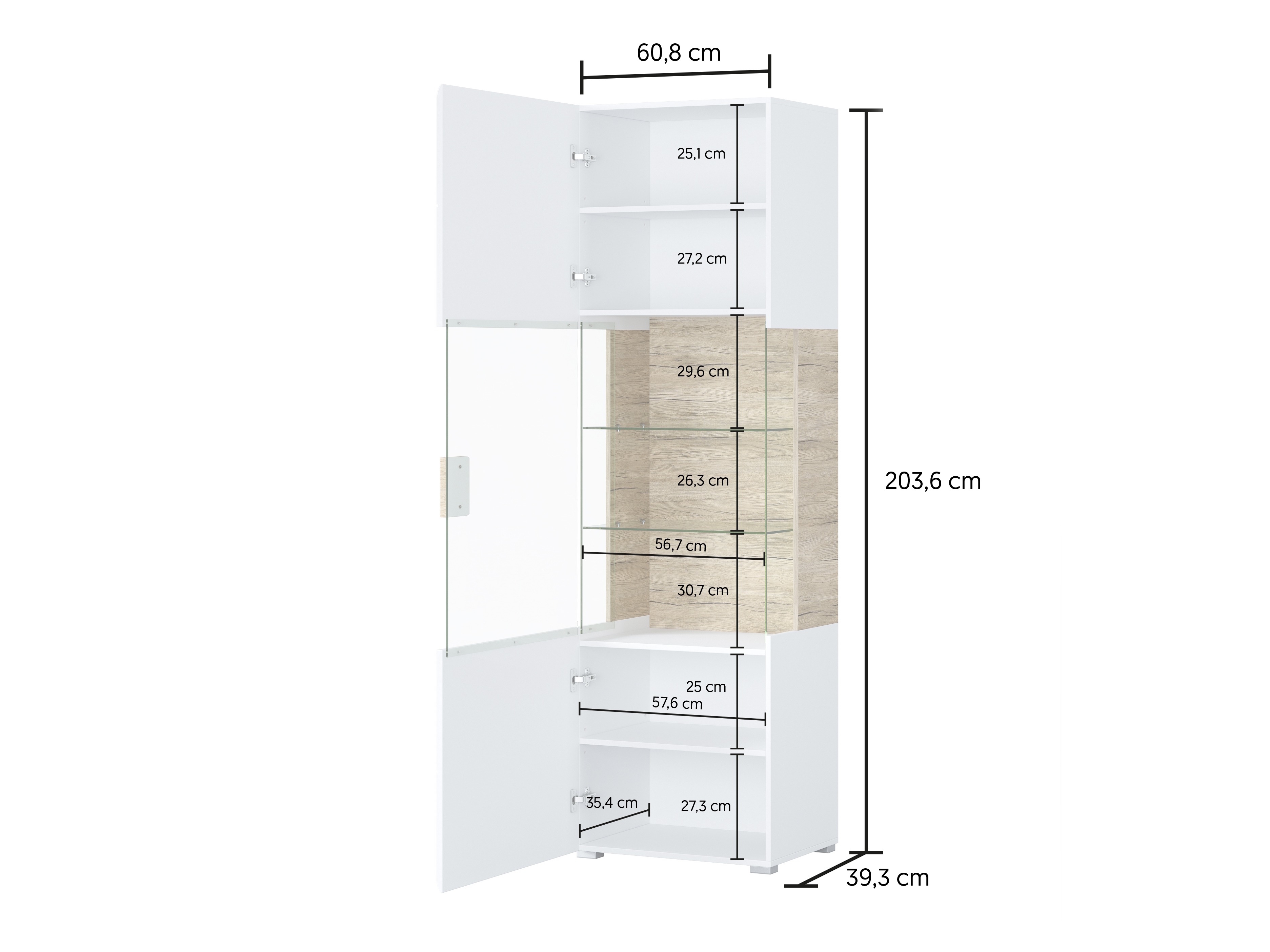 Lentyna Torsone 103 (Antracitas + Gloss antracitas + Grandson ąžuolas)