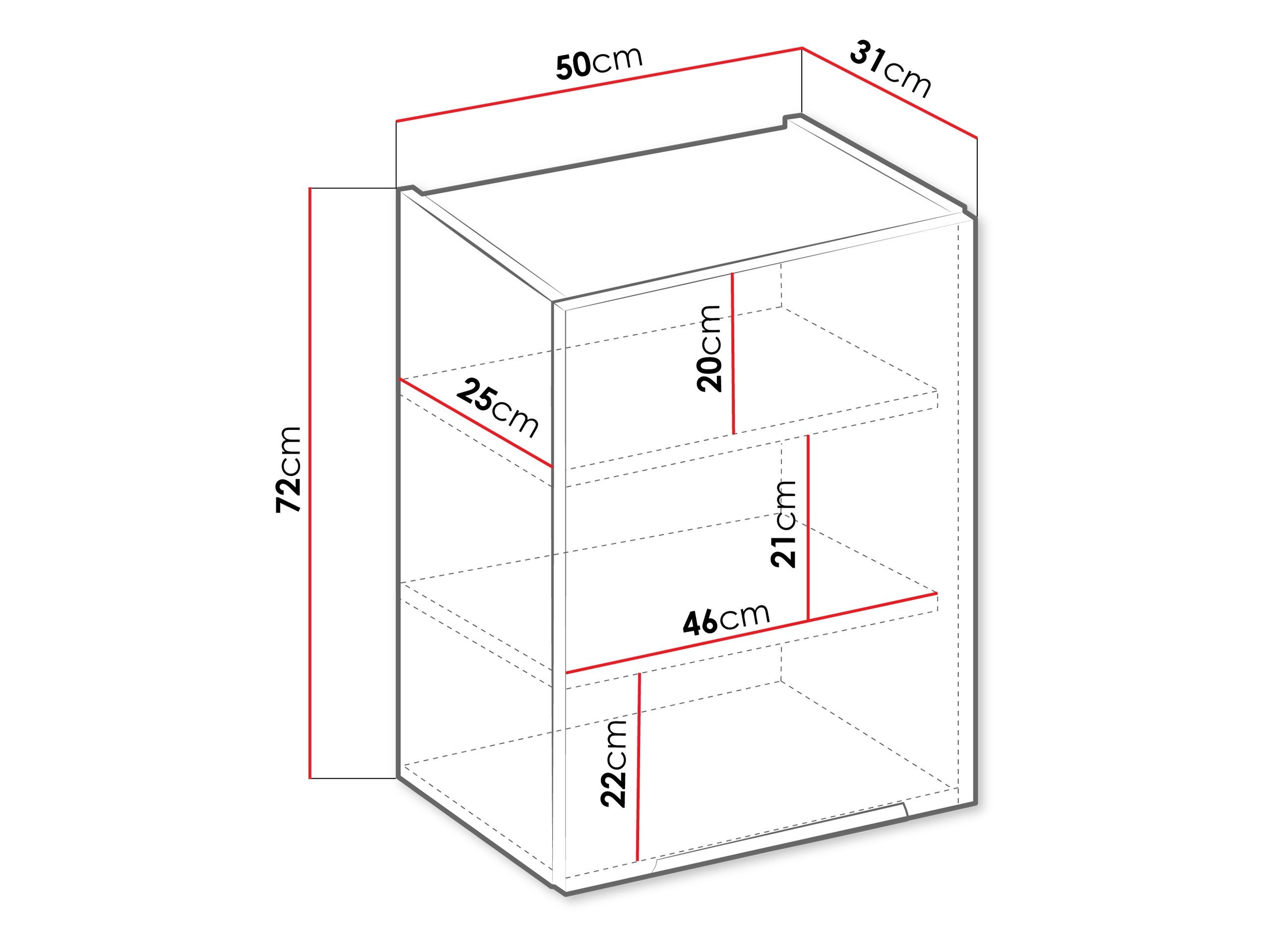 Modulinė pakabinama spintelė Sole 122