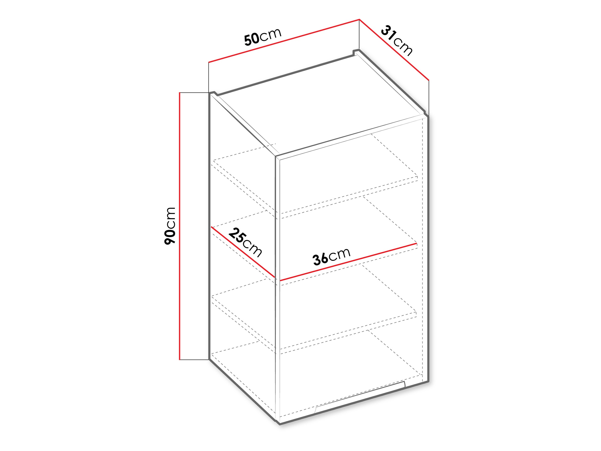Modulinė pakabinama spintelė Sole 123