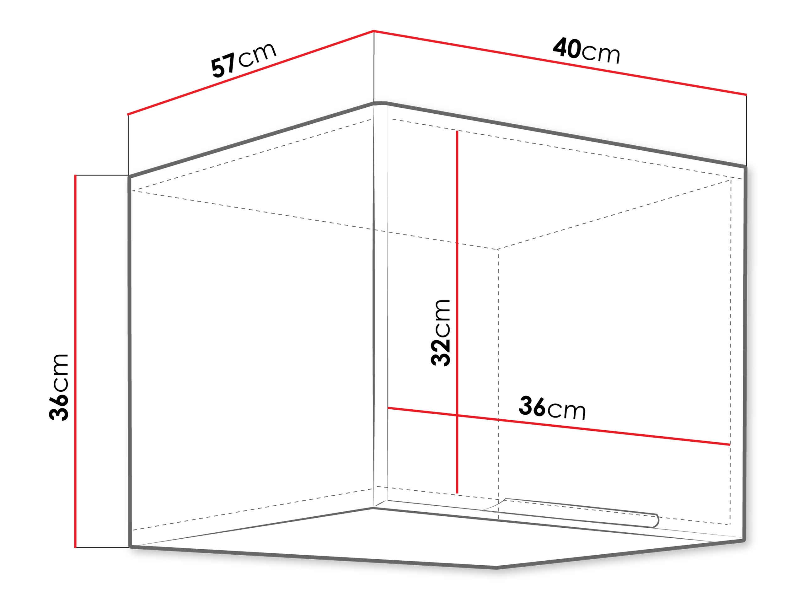 Modulinė pakabinama spintelė Sole 127