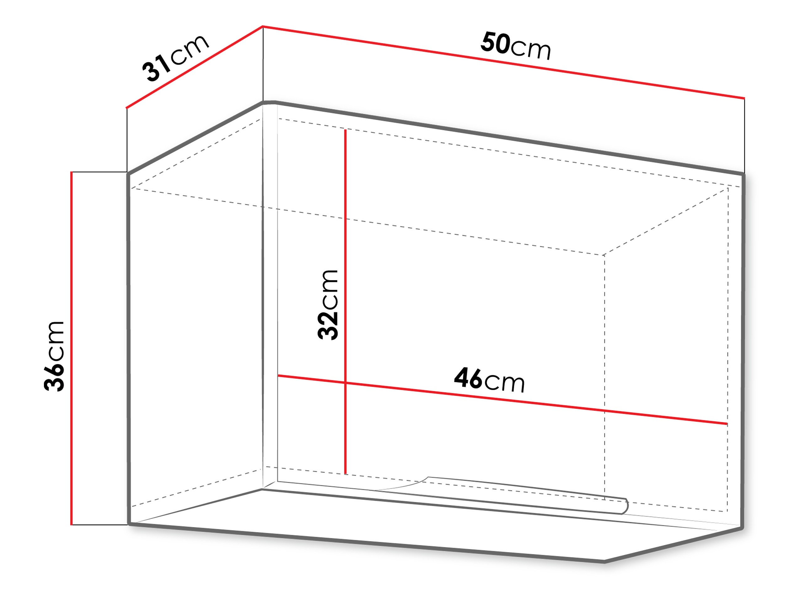 Modulinė pakabinama spintelė Sole 128