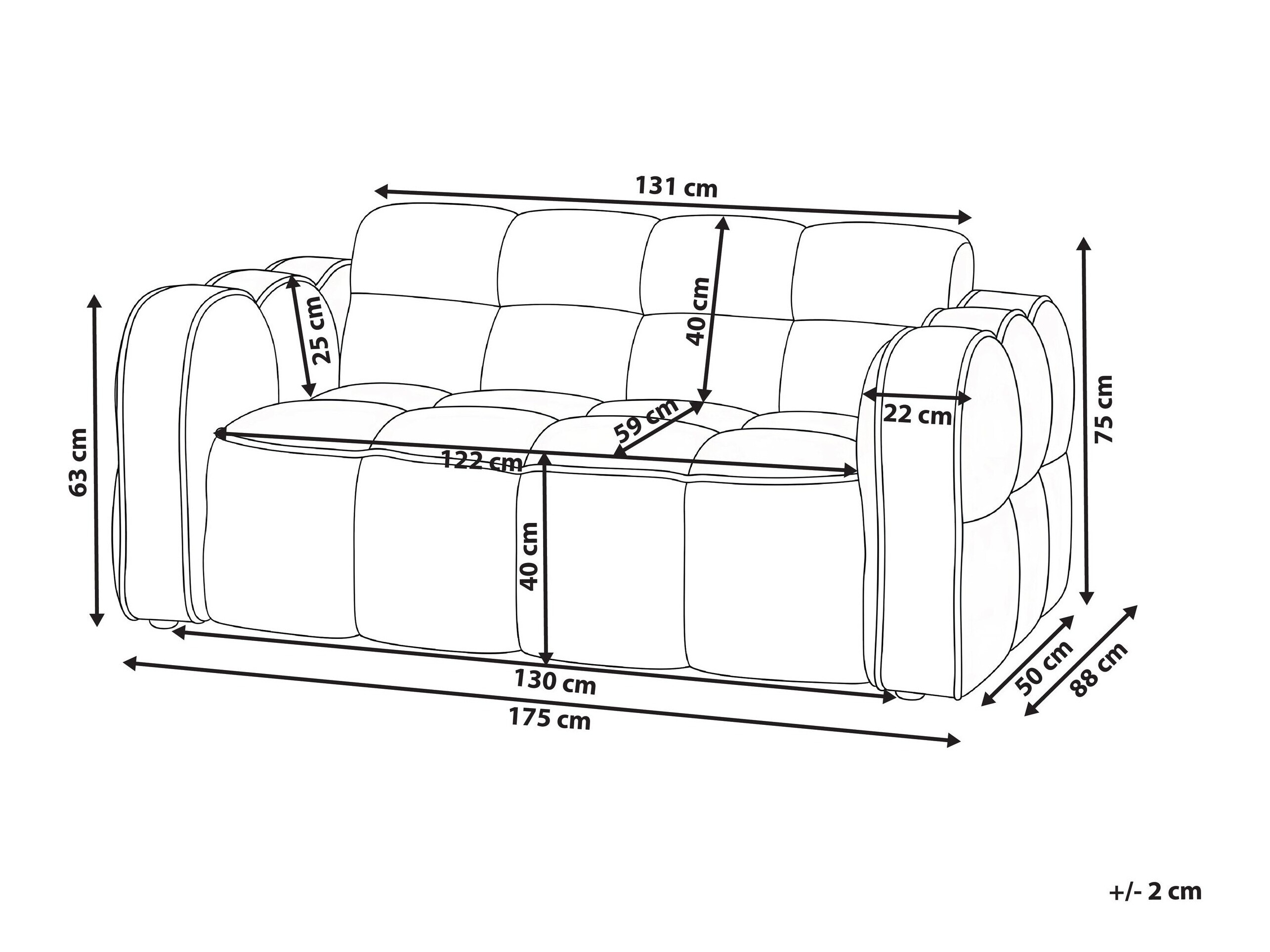 Sofa Berwyn 3294 (Smėlinė)