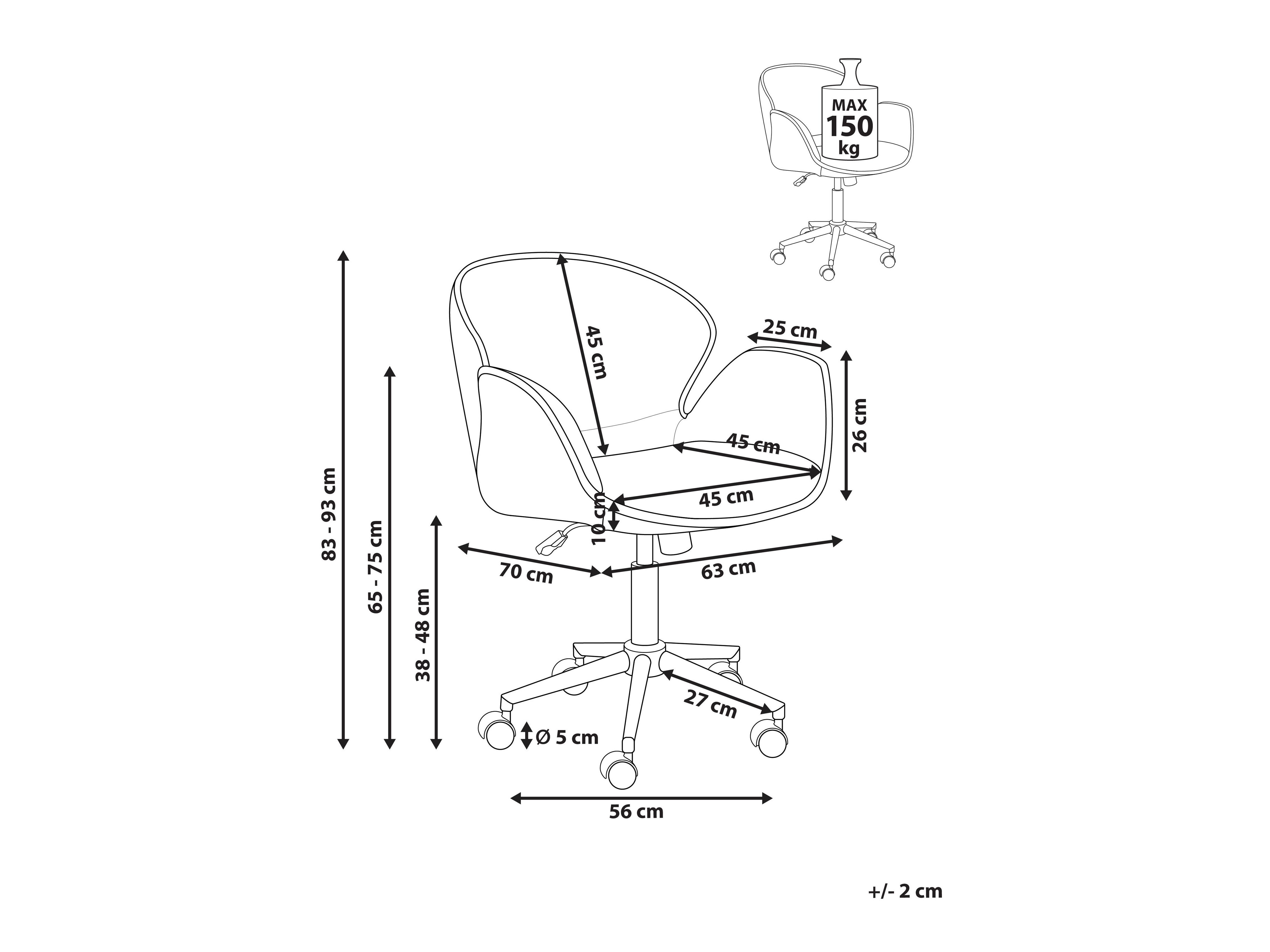 Biuro kėdė Berwyn 3300 (Pilka)