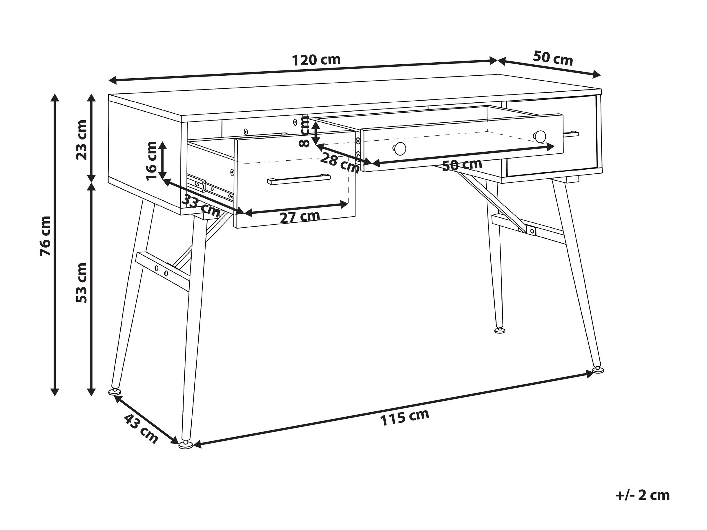 Darbo stalas Berwyn 3296