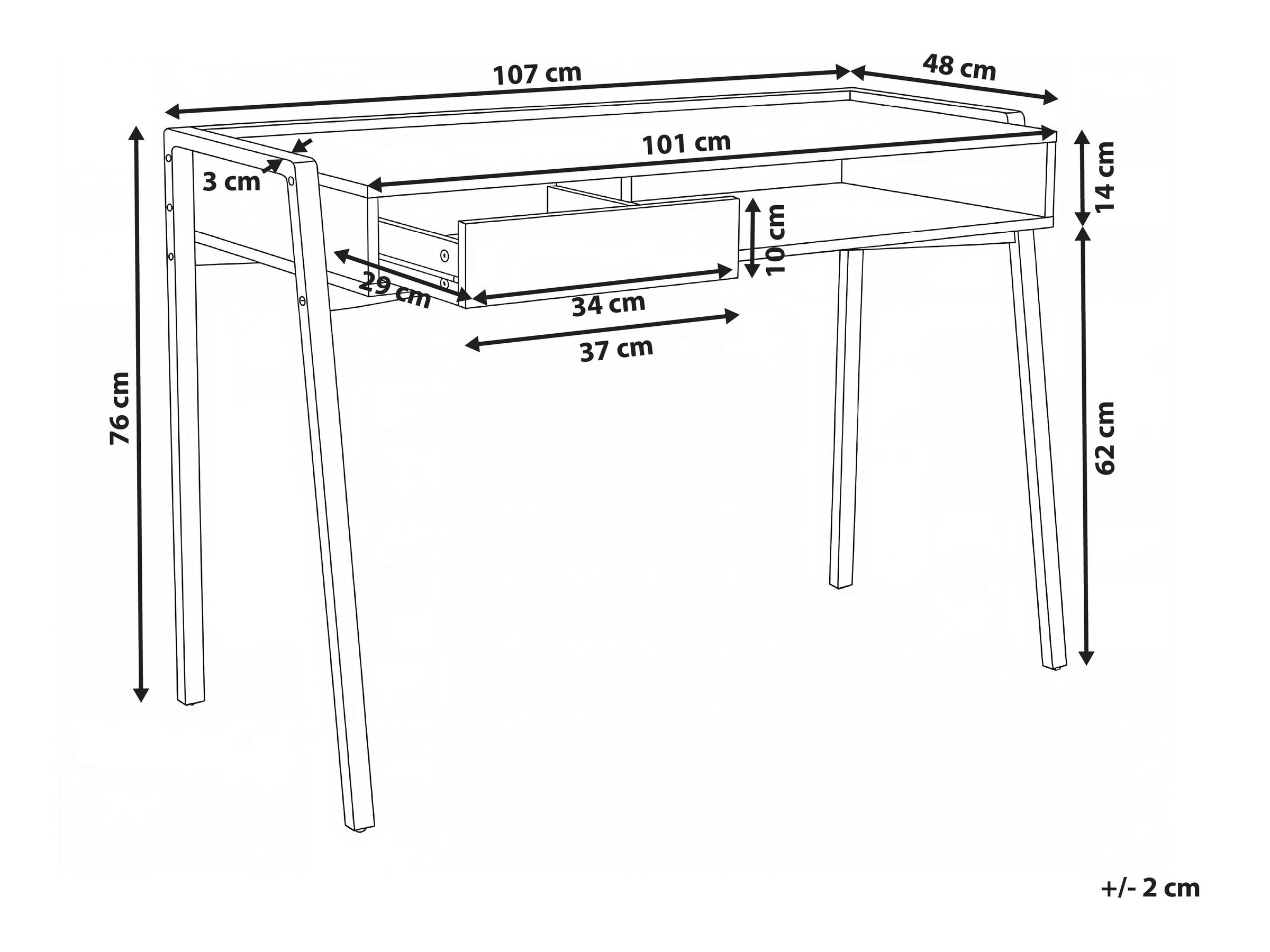 Darbo stalas Berwyn 3299 (Balta)