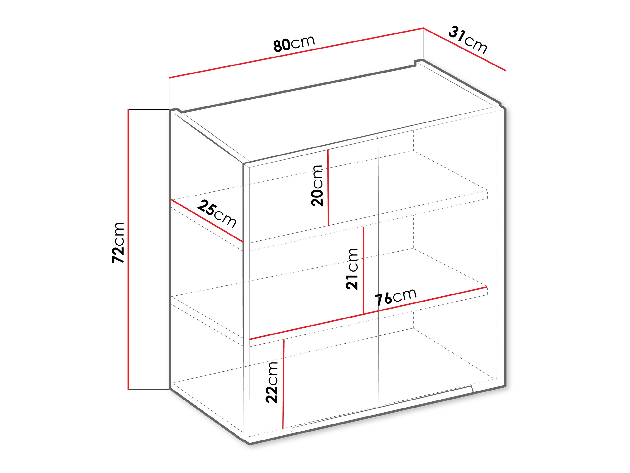 Modulinė pakabinama spintelė Sole 148