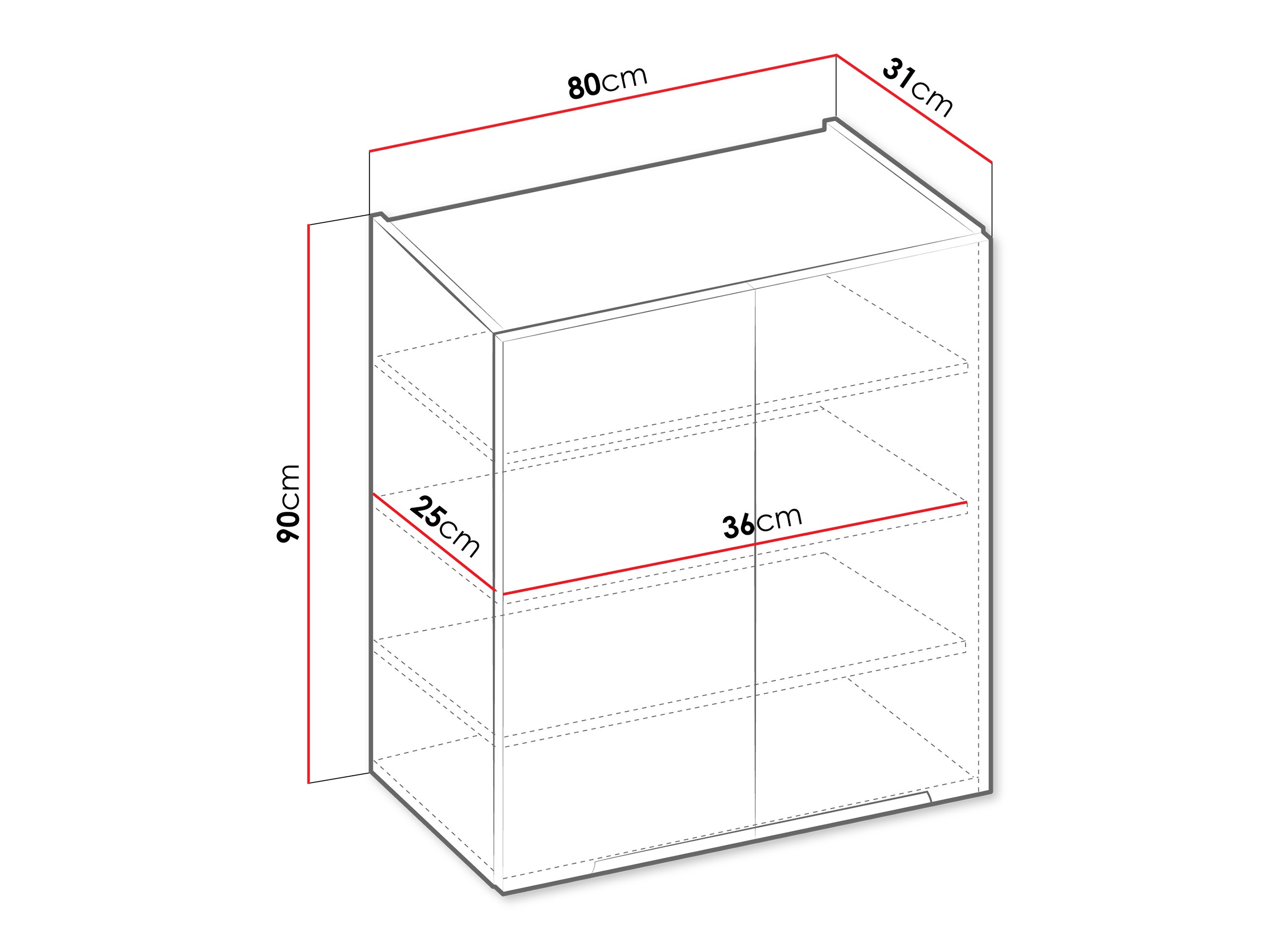 Modulinė pakabinama spintelė Sole 149