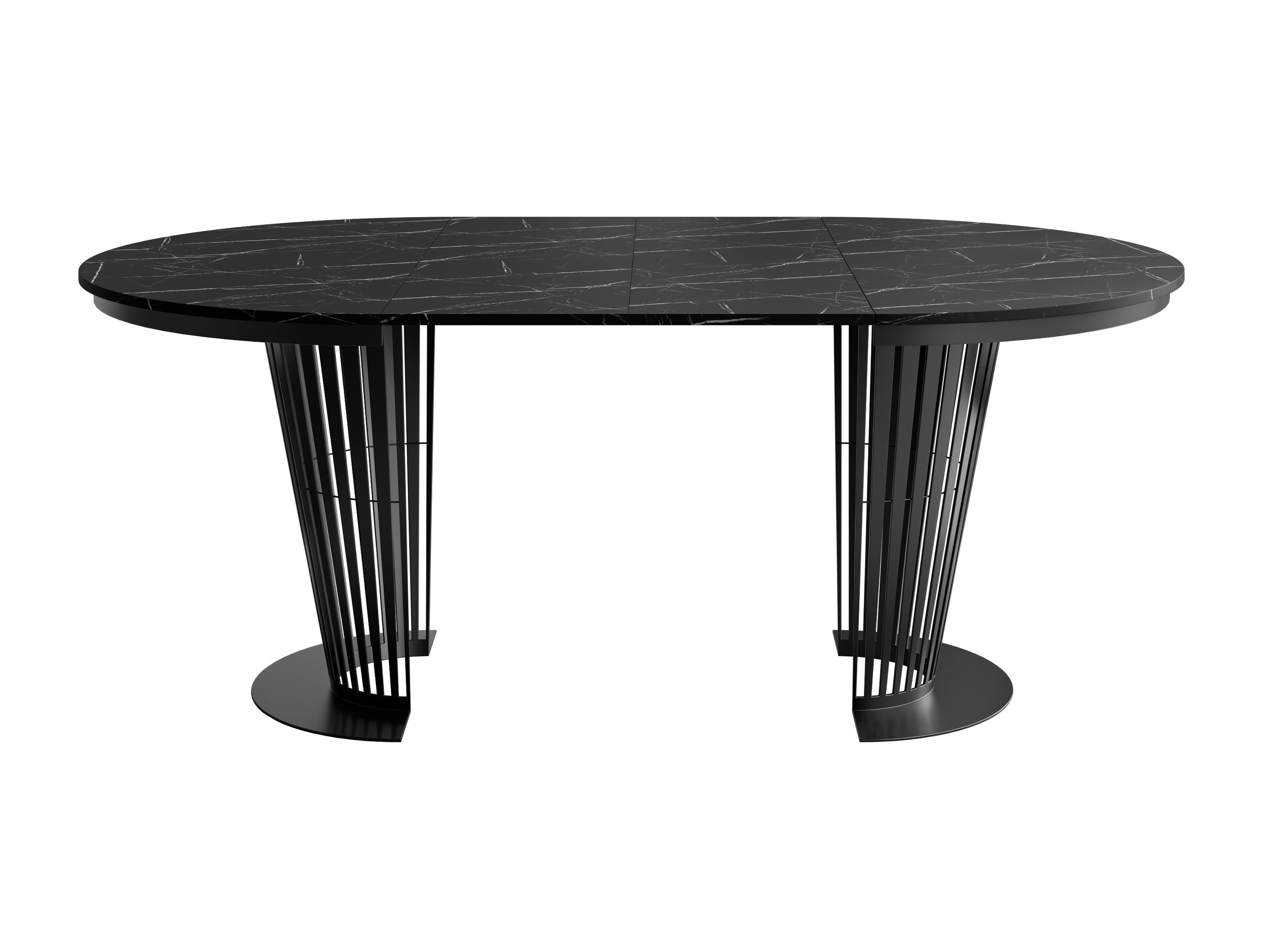 Stalas Oswego 179 (Juoda + Juodas marmuras)