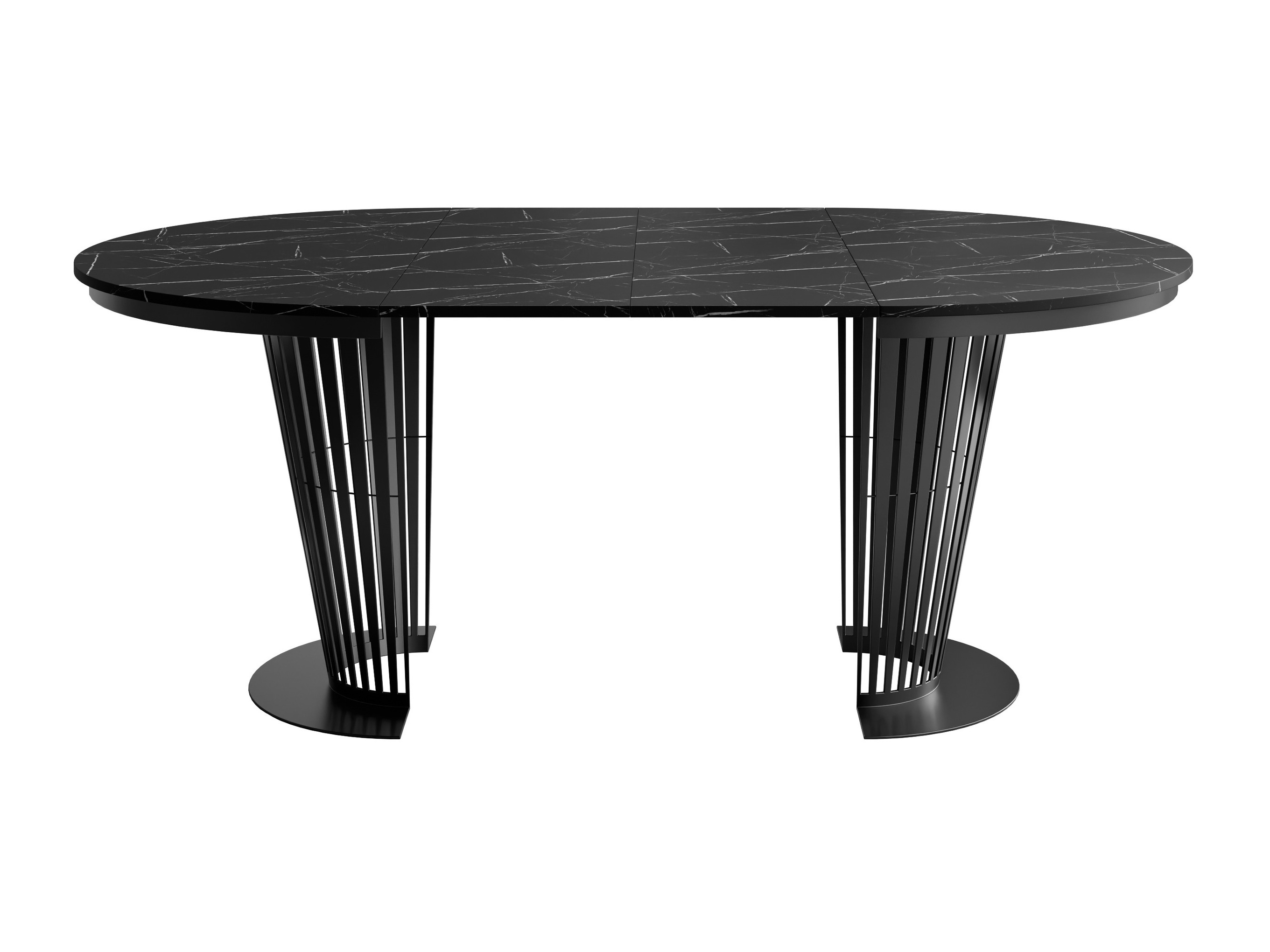 Stalas Oswego 181 (Juoda + Juodas marmuras)