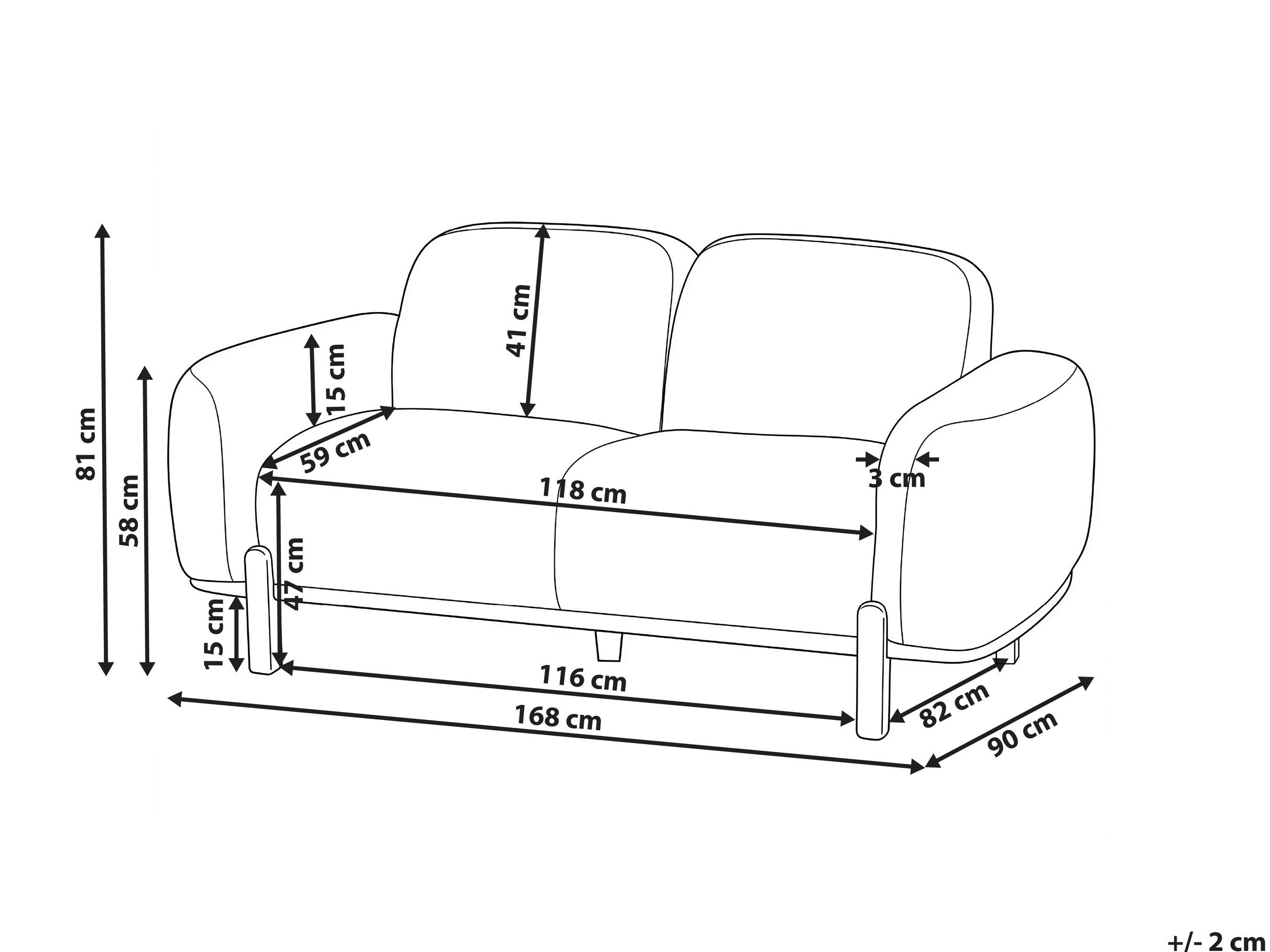 Sofa Berwyn 3306 (Taupe)