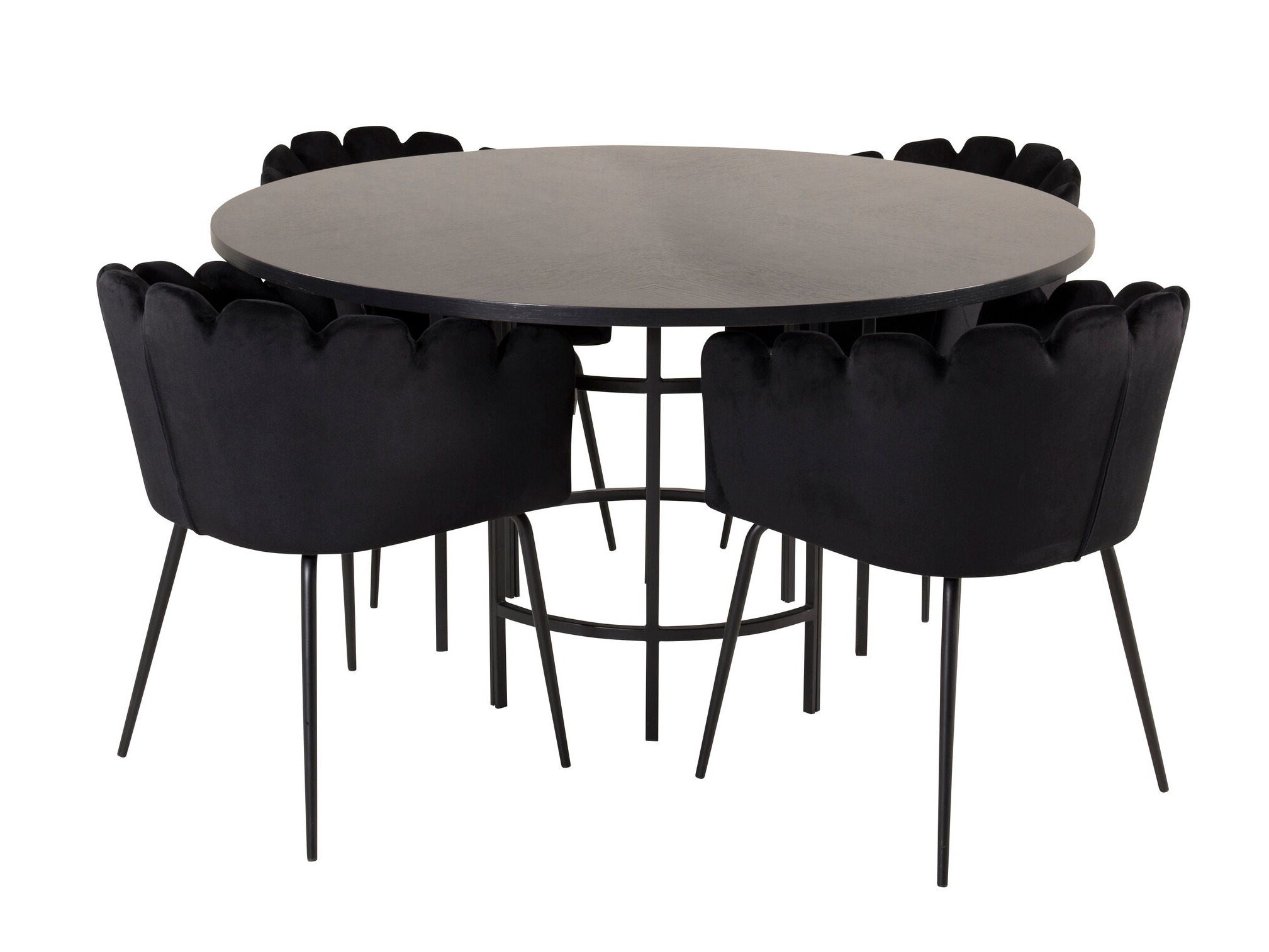 Valgomojo komplektas Dallas 313 (Juoda)