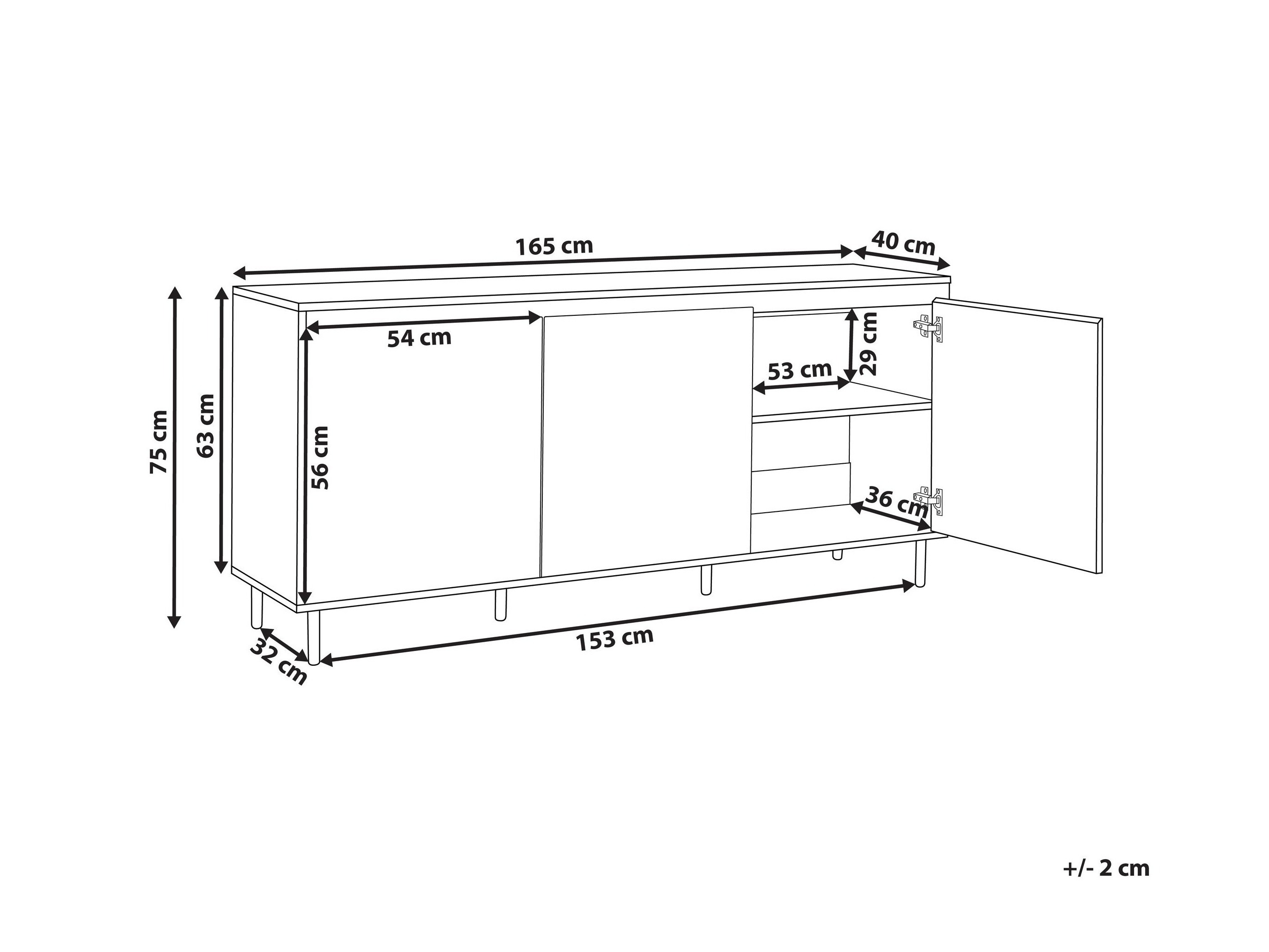 Spintelė Berwyn 3311 (Tamsus medis)