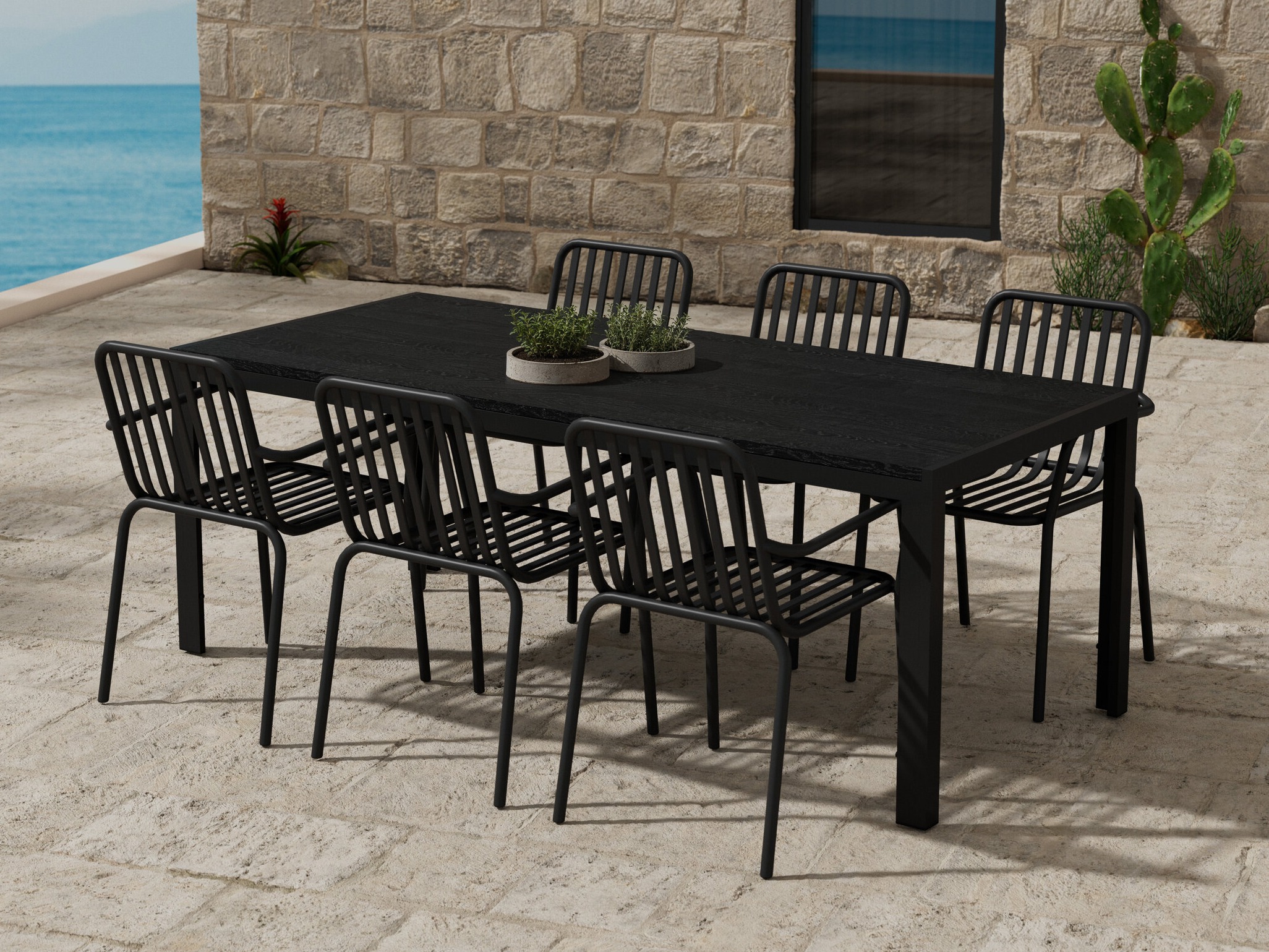 Stalo ir kėdžių komplektas Dallas 5234