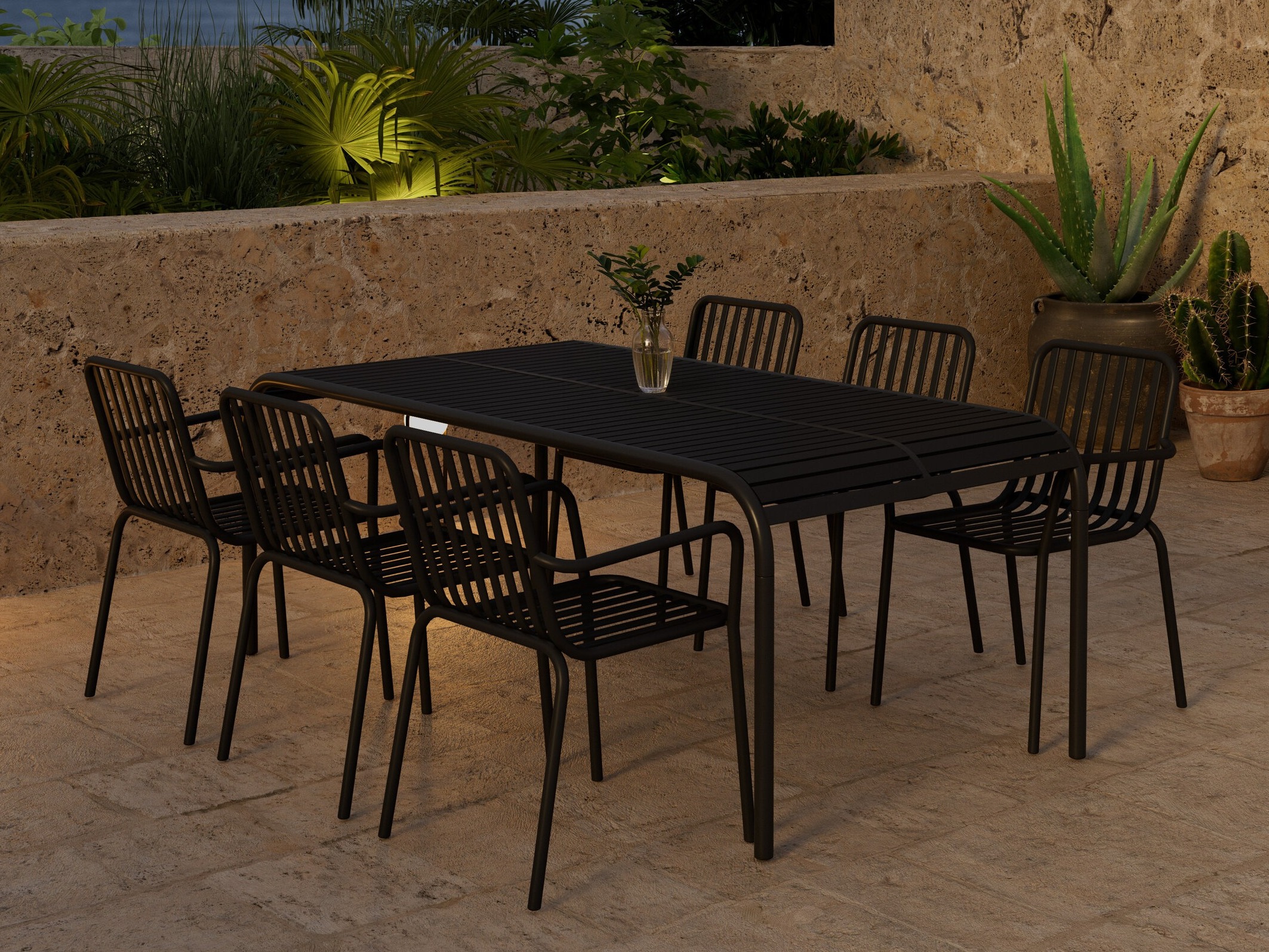 Stalo ir kėdžių komplektas Dallas 5236