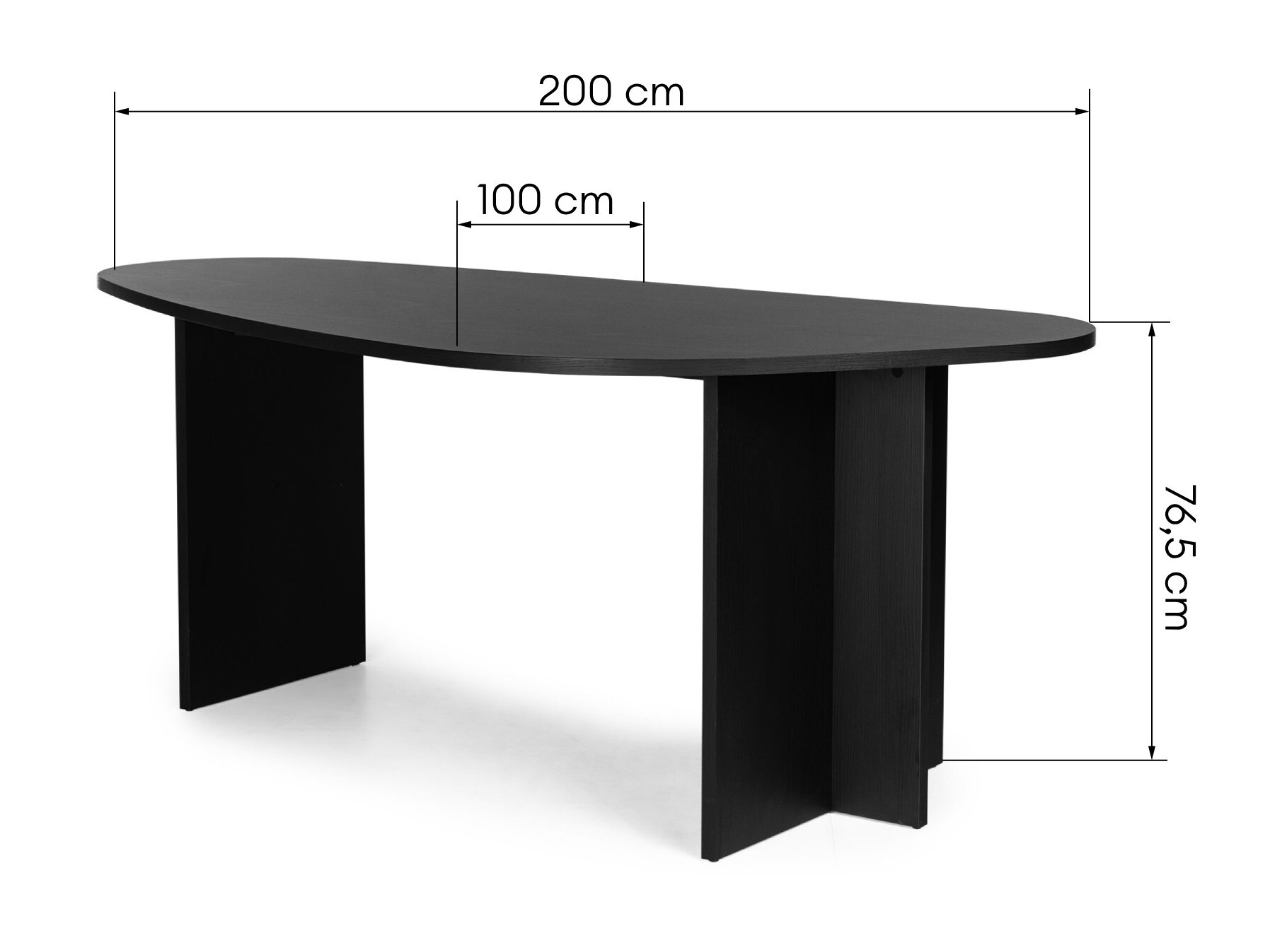 Stalas Burleson 720 (Juoda)
