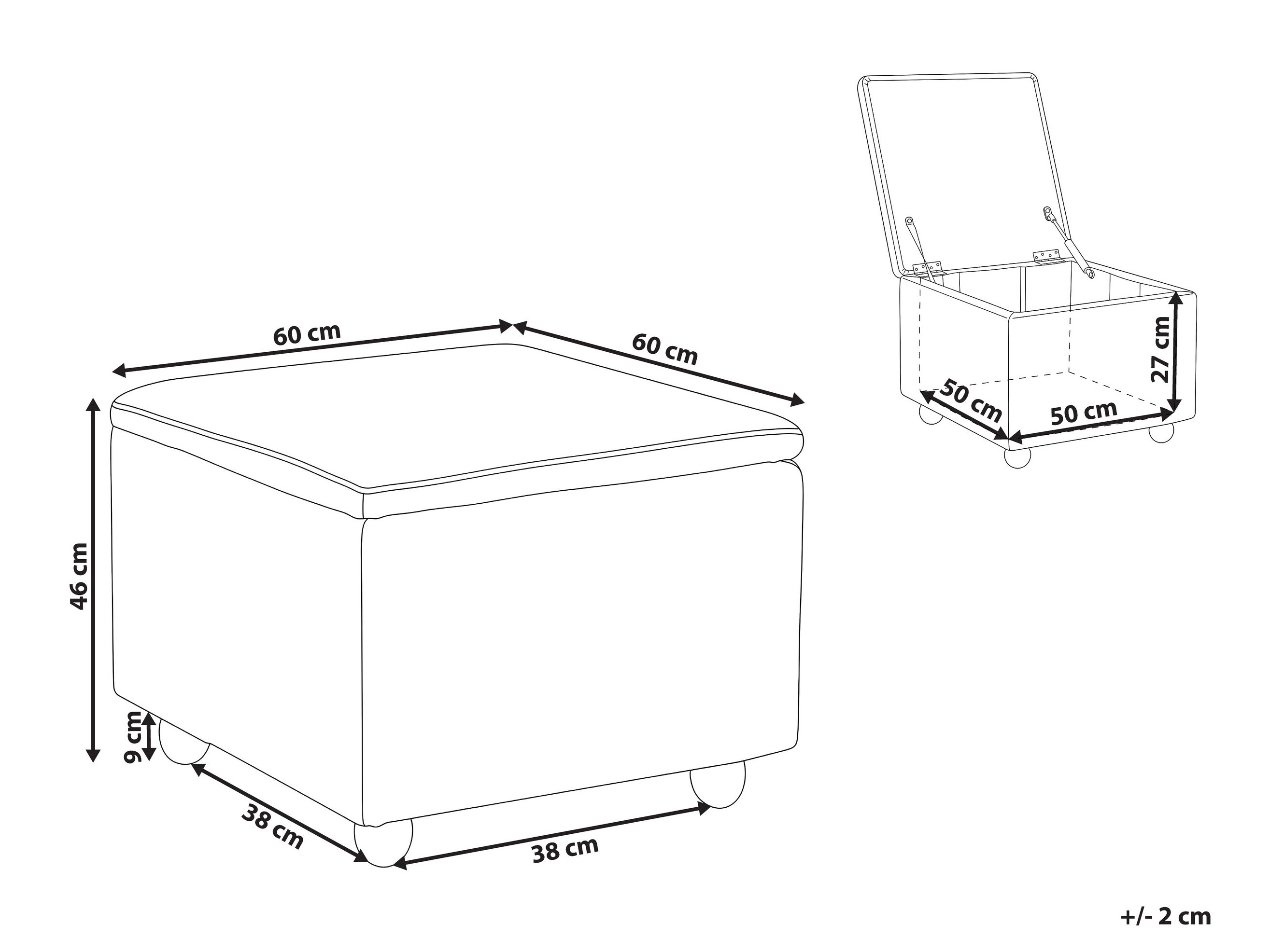 Pufas Berwyn 3316 (Smėlinė)