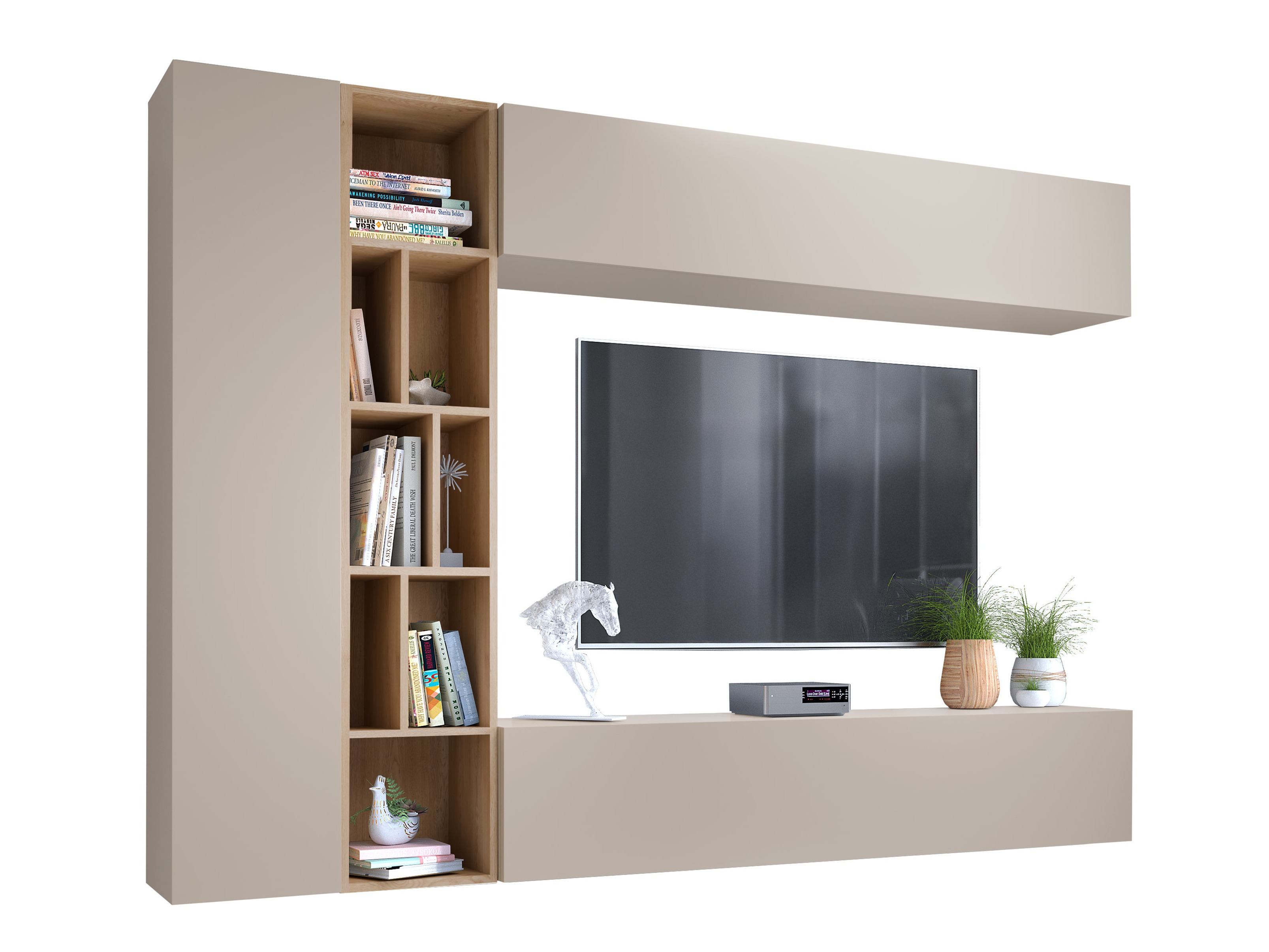 Svetainės komplektas Comfivo Natura (Kašmyras + Artisan ąžuolas)