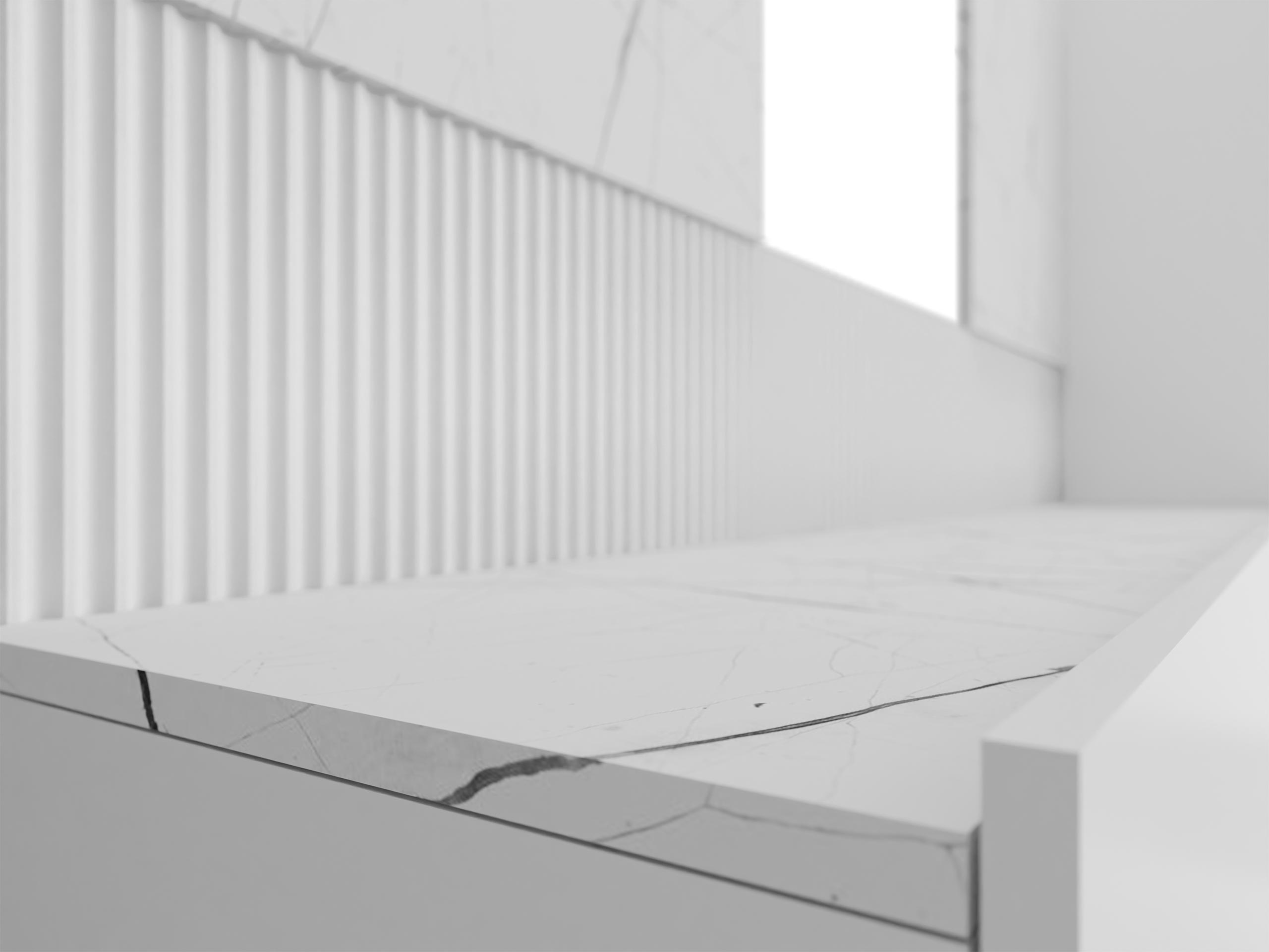 Svetainės komplektas Comfivo Salix IV (Juoda + Juodas marmuras)