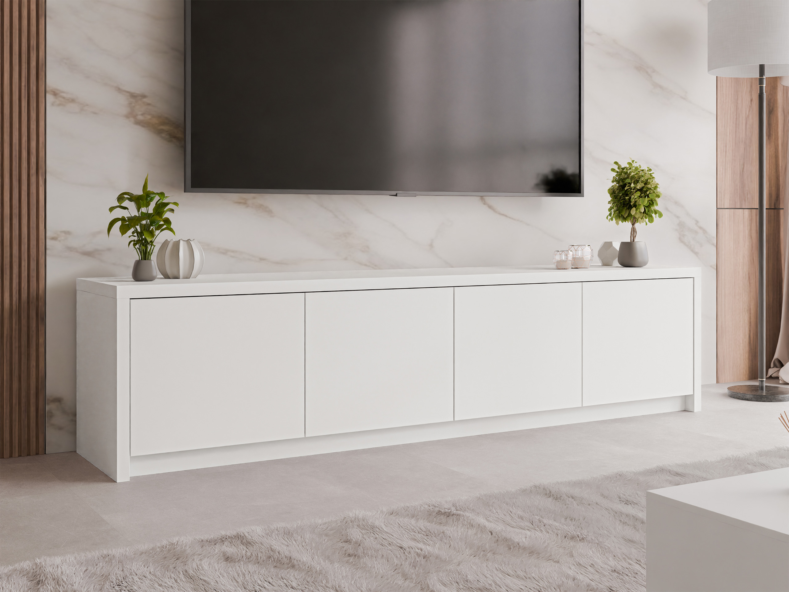 TV staliukas Lectio (Balta)