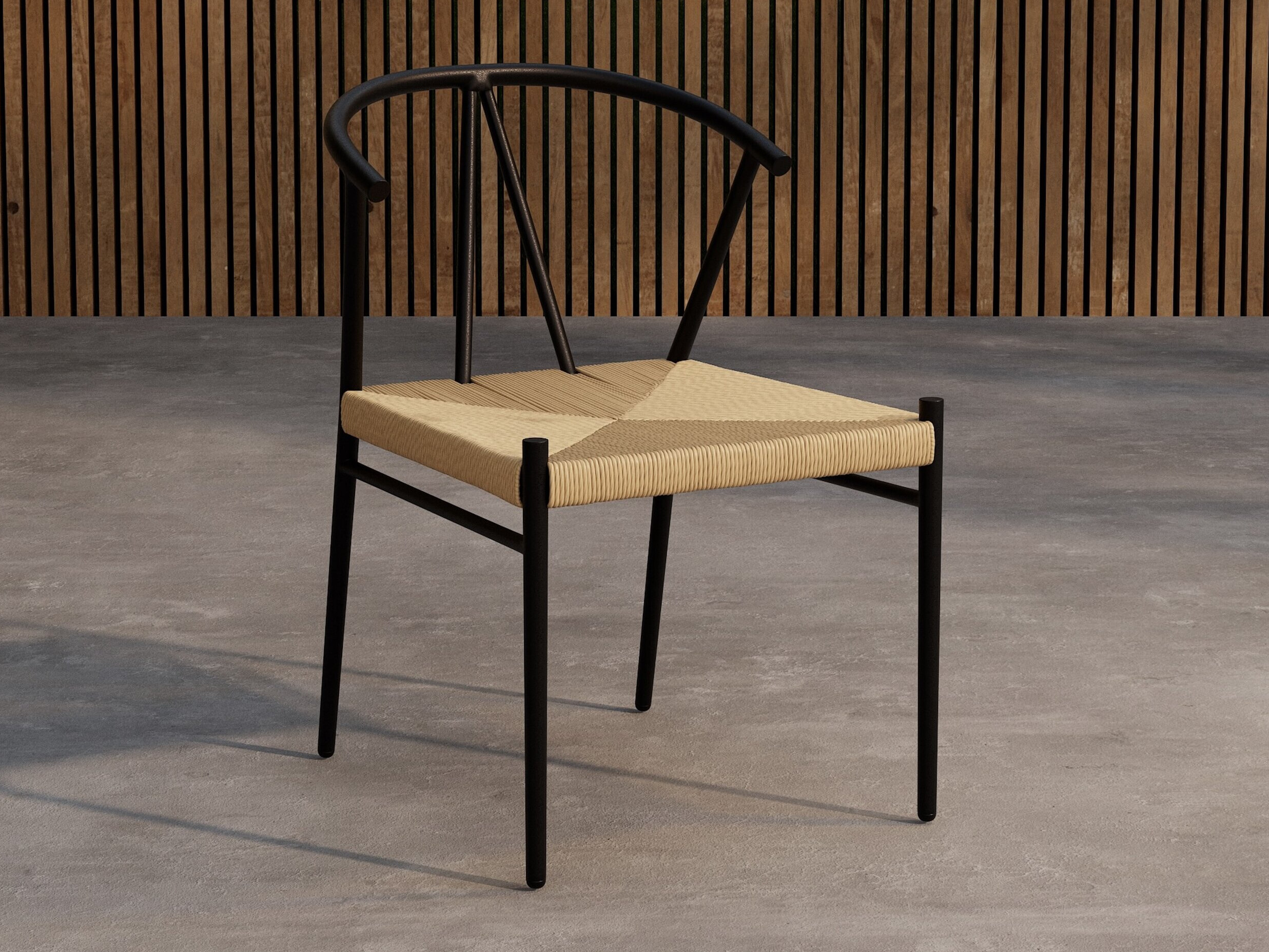 Lauko kėdė Dallas 5249 (Juoda)