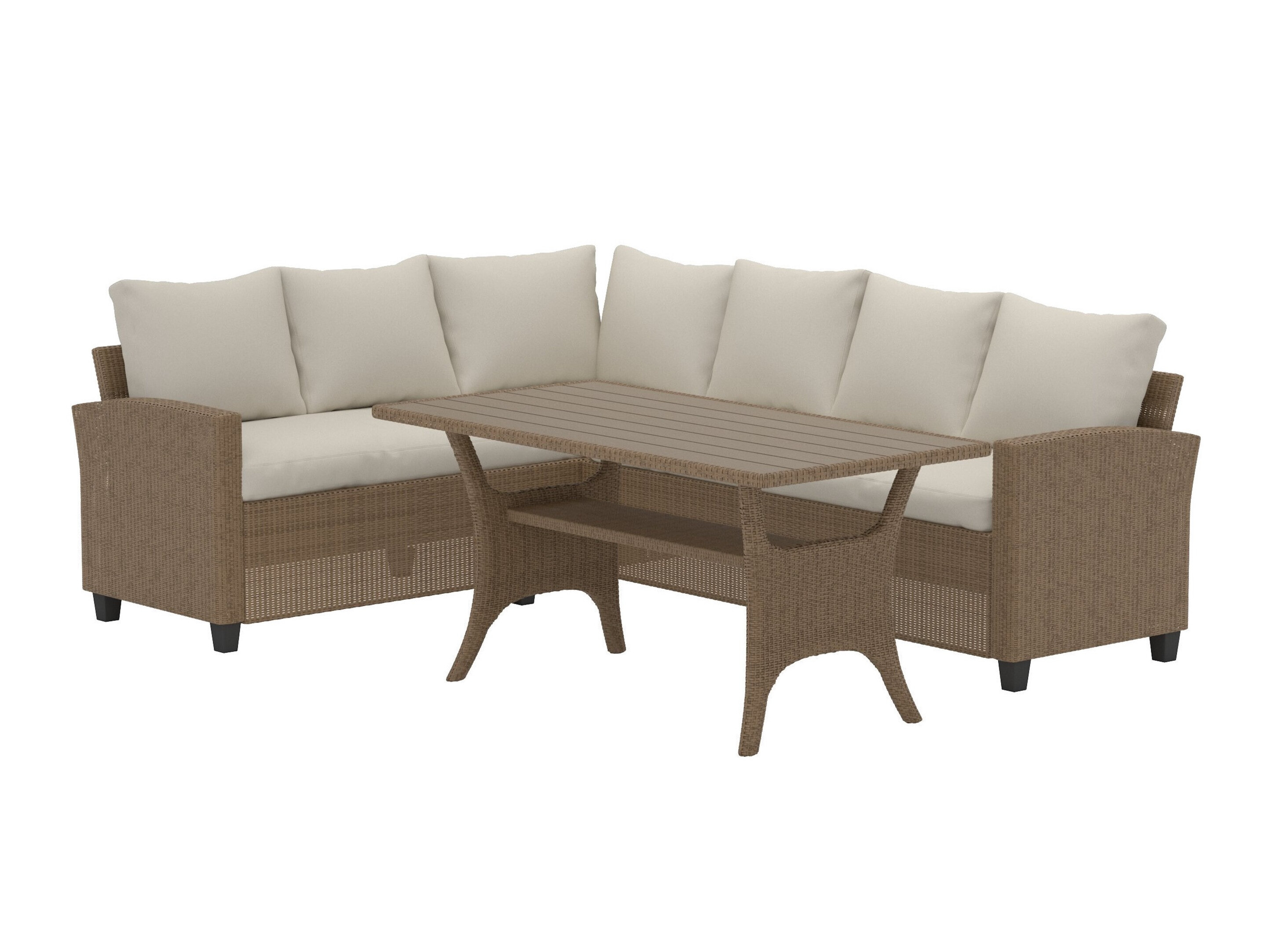 Lauko baldų komplektas Dallas 4628 (Smėlinė)