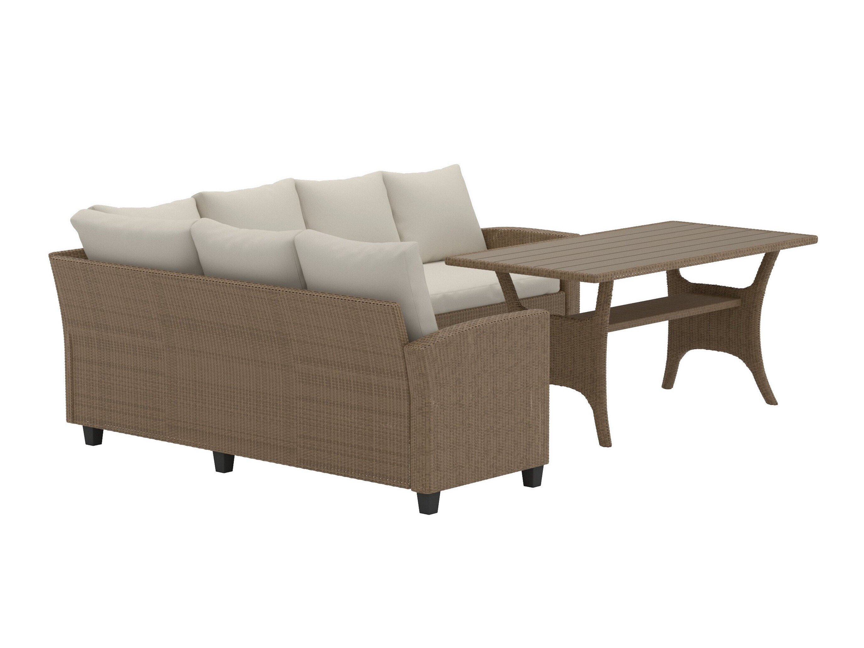 Lauko baldų komplektas Dallas 4628 (Smėlinė)