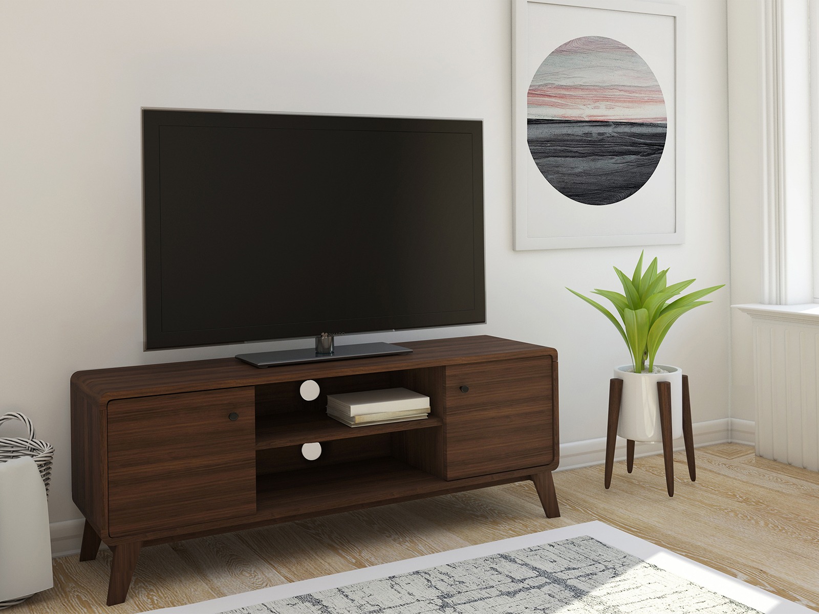 TV staliukas Elbtena 107 (Riešutas)