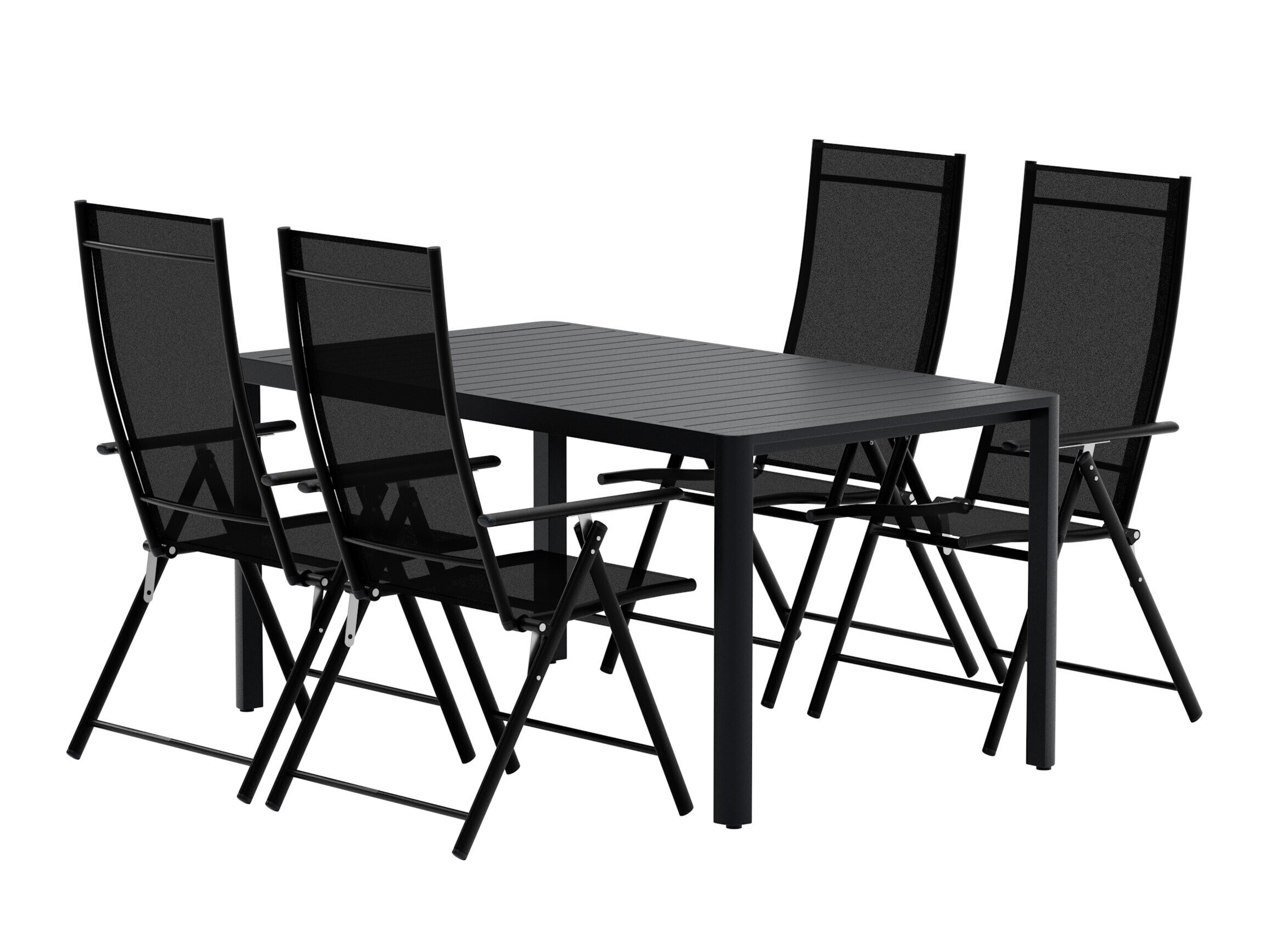 Stalo ir kėdžių komplektas Dallas 5255 (Juoda)