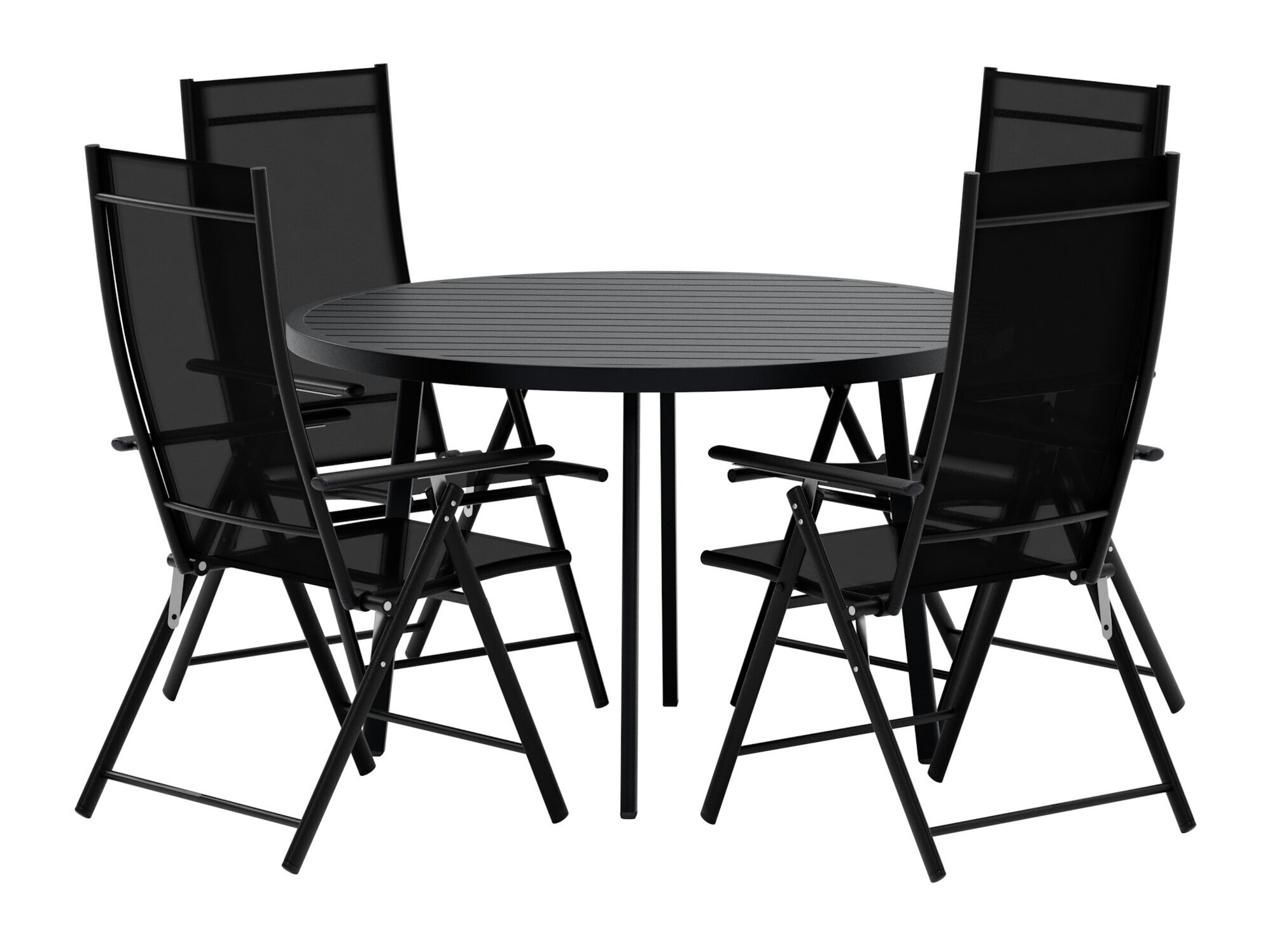 Stalo ir kėdžių komplektas Dallas 5257 (Juoda)