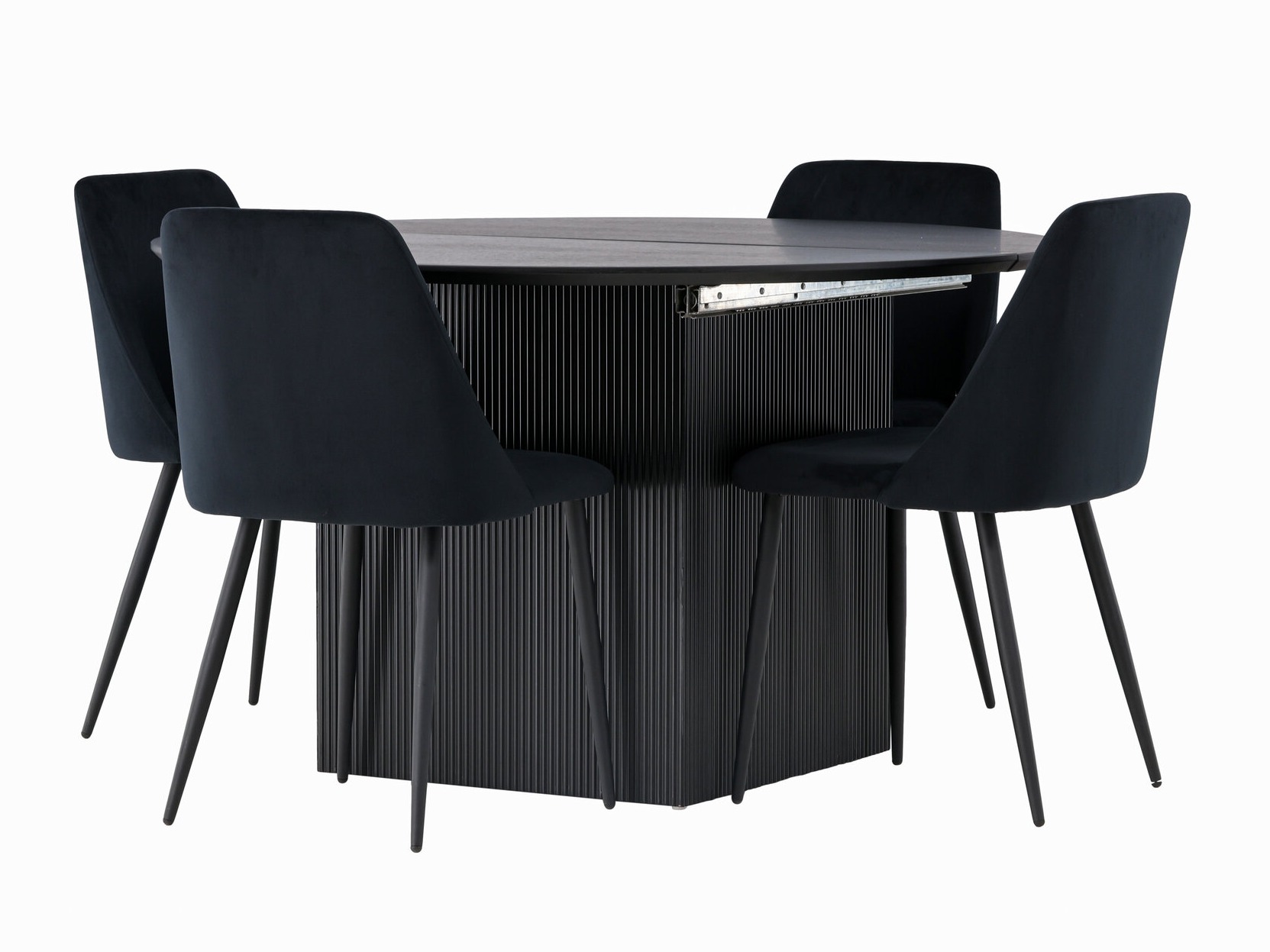 Valgomojo komplektas Dallas 4276 (Juoda)