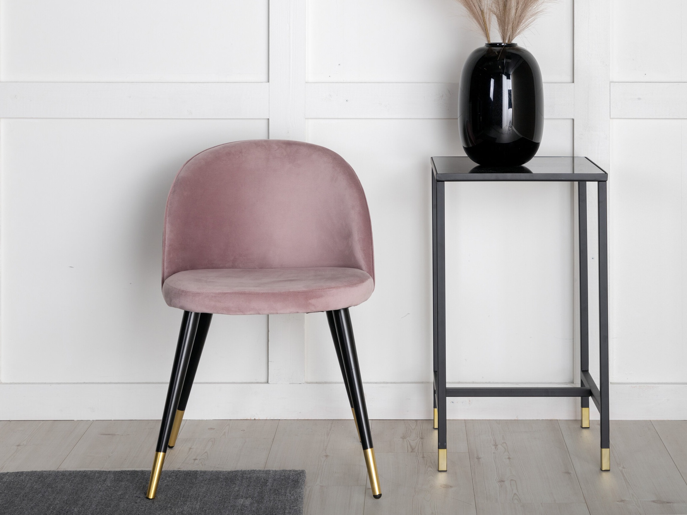 Kėdė Dallas 137 (Dusty rožinė + Juoda)