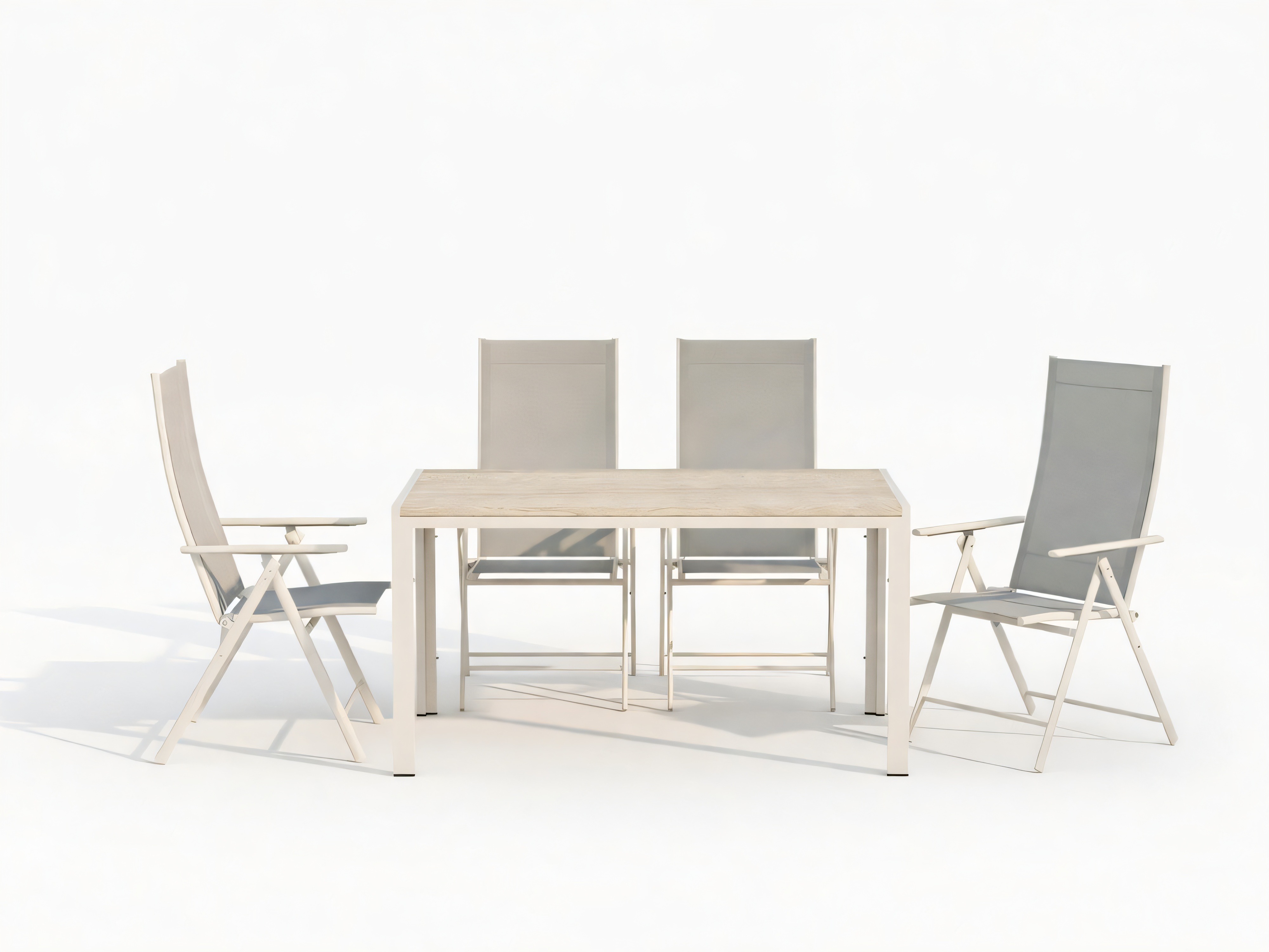 Stalo ir kėdžių komplektas Dallas 5261 (Smėlinė)