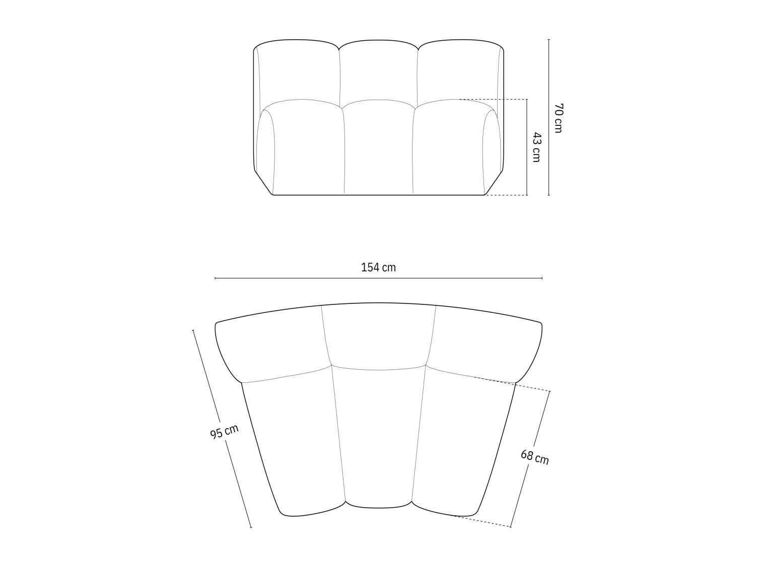 Modulinė sėdimoji dalis Cirleve 114 (Venus 2928)