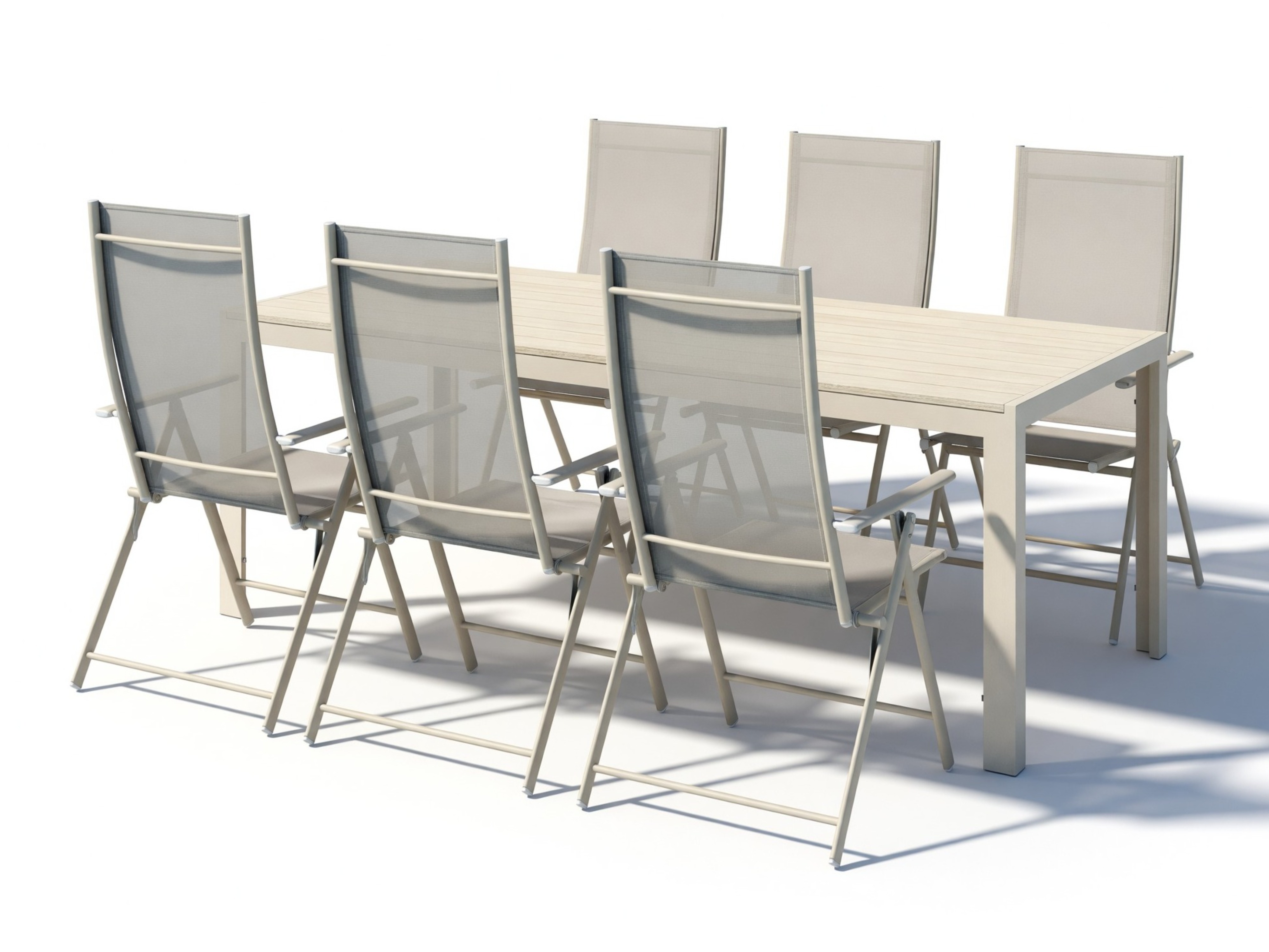 Stalo ir kėdžių komplektas Dallas 5263 (Smėlinė)