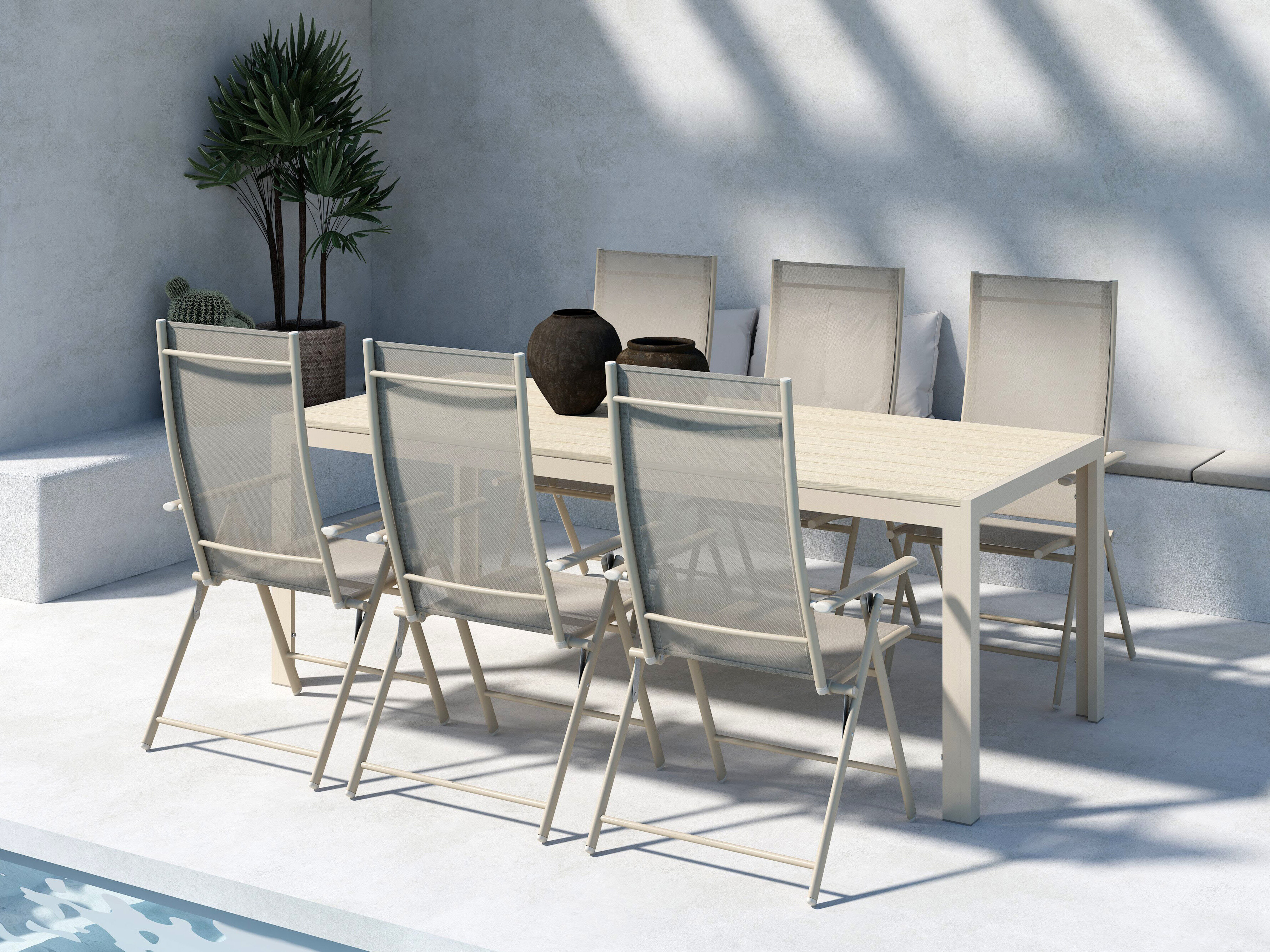 Stalo ir kėdžių komplektas Dallas 5263 (Smėlinė)