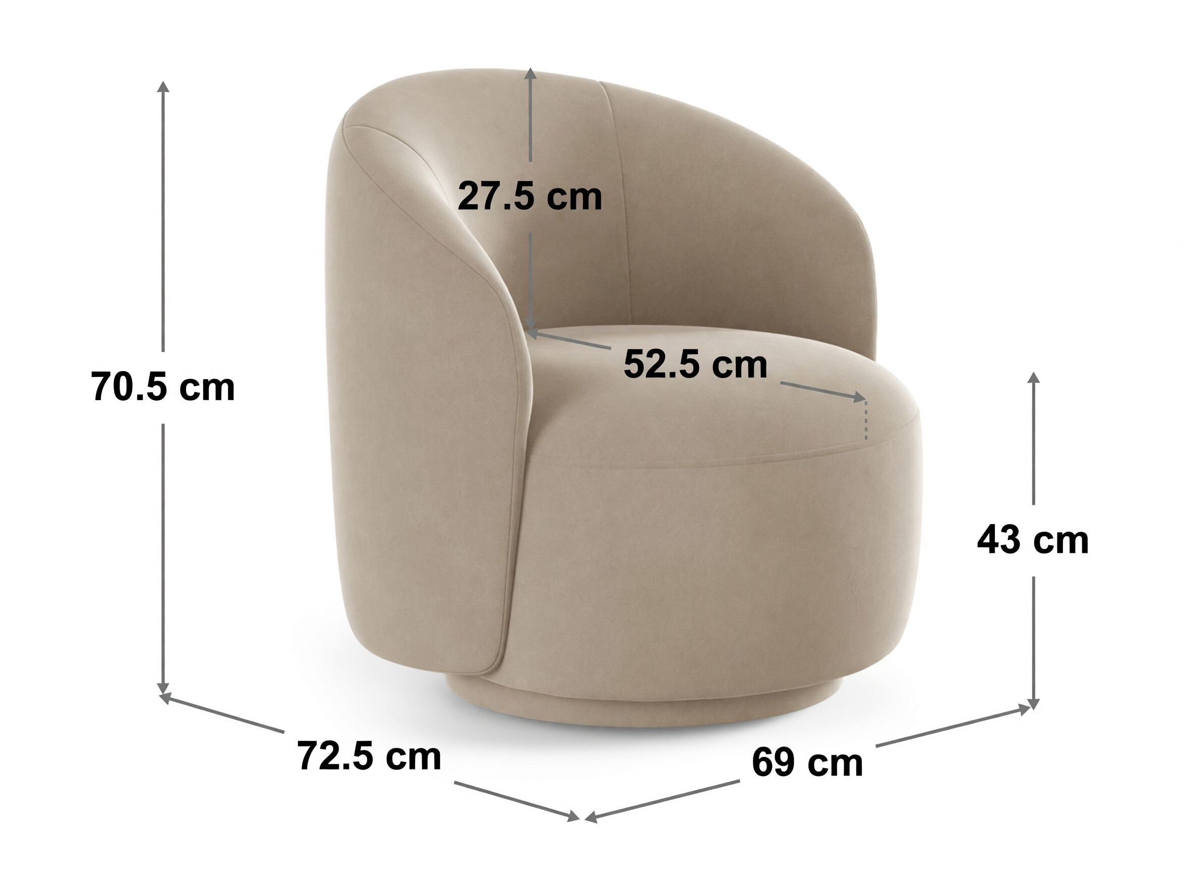 Fotelis Beckley 353 (Coral 15)