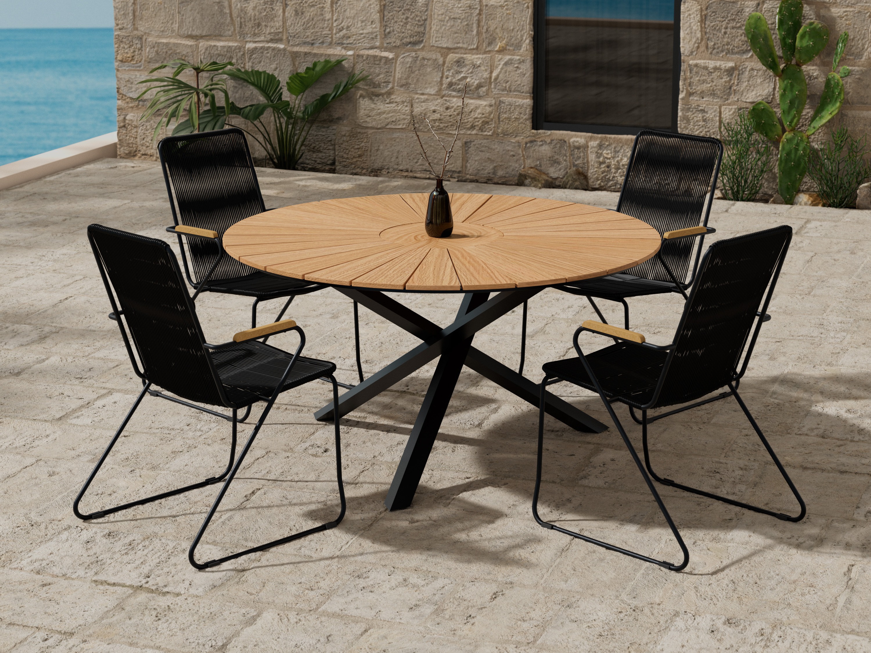 Stalo ir kėdžių komplektas Dallas 5272