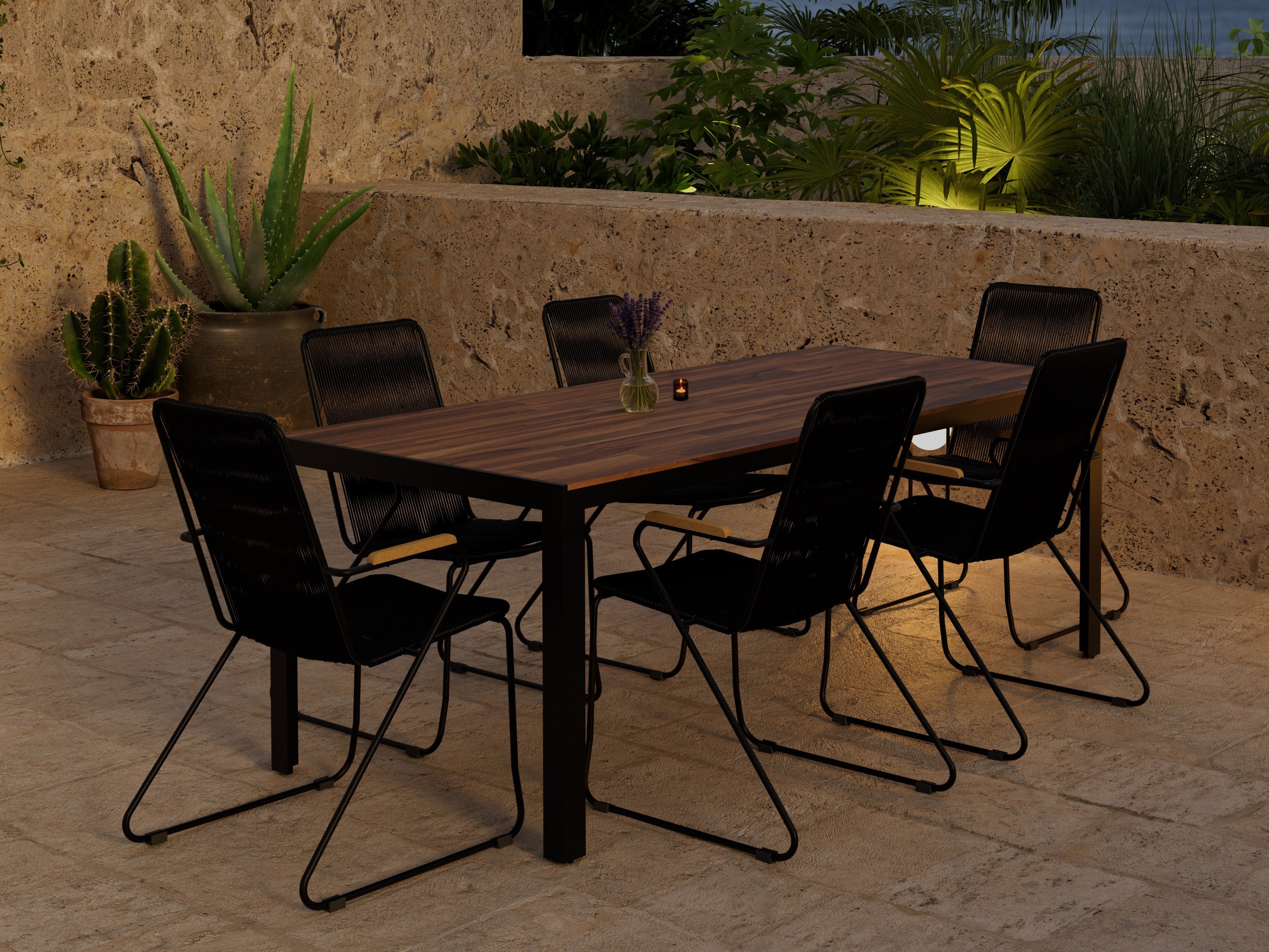 Stalo ir kėdžių komplektas Dallas 5273