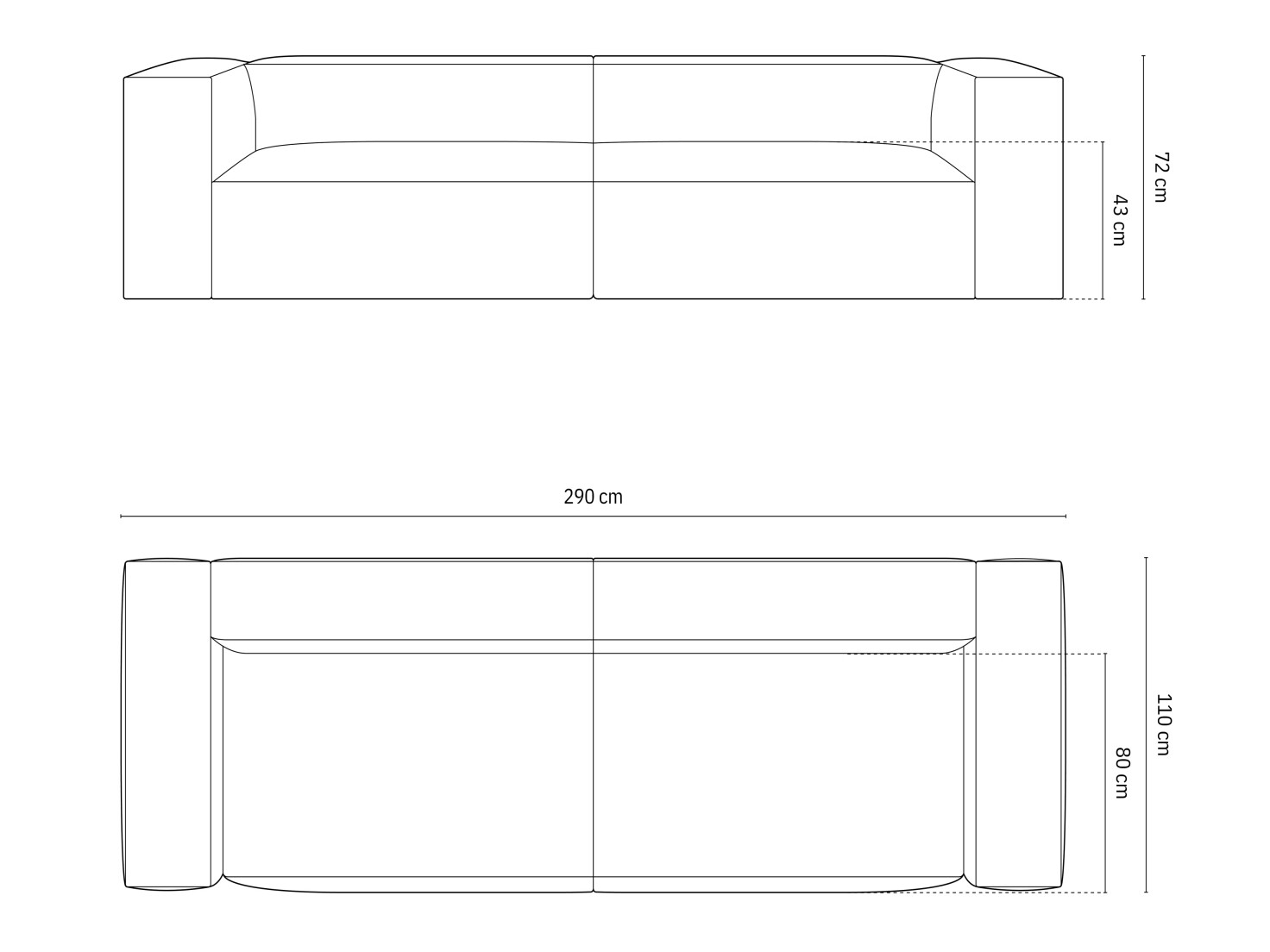 Modulinė sofa Sonsore 102 (Paris Cream)