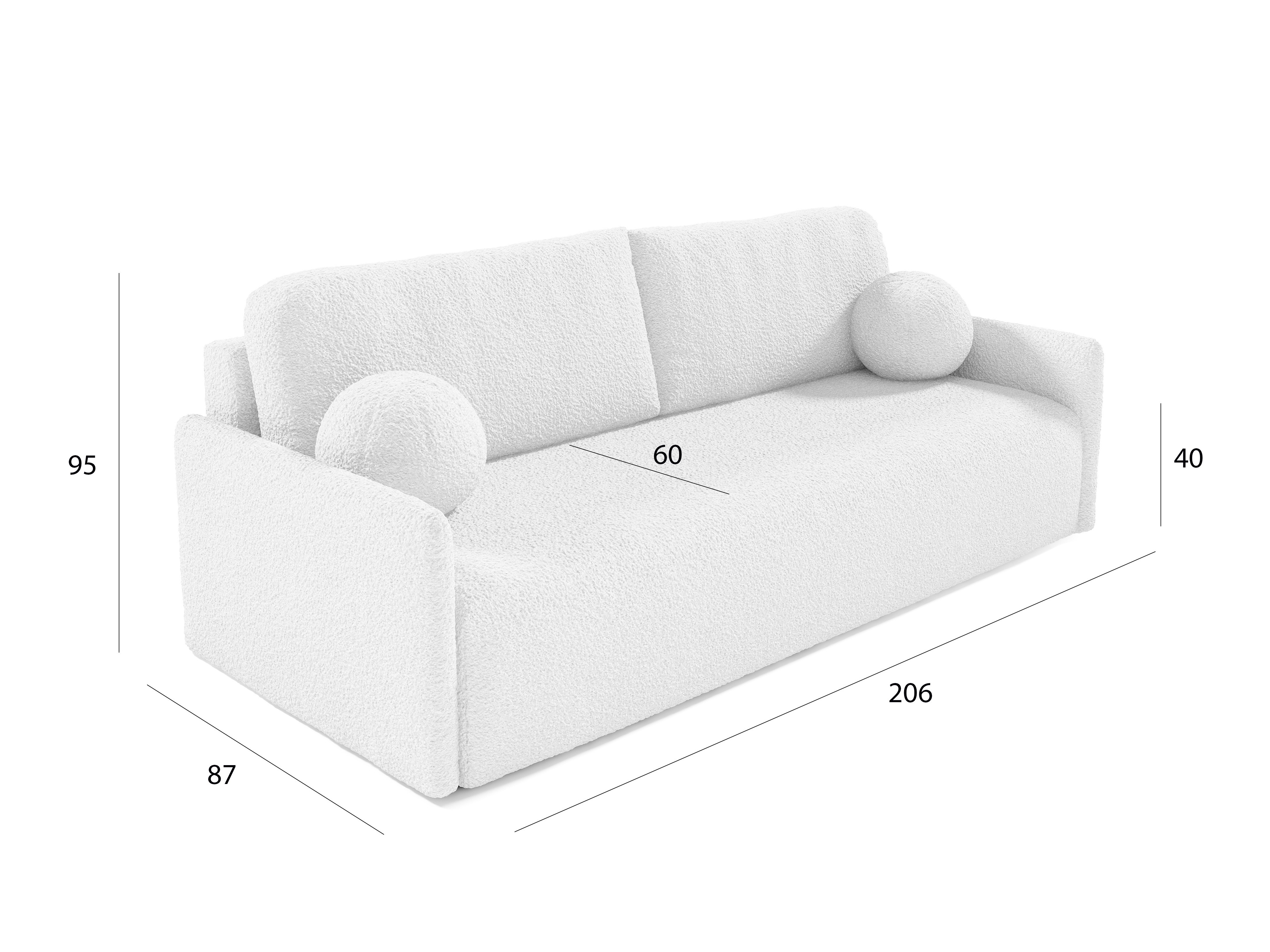 Sofa lova ST8713 su pažeista pakuote