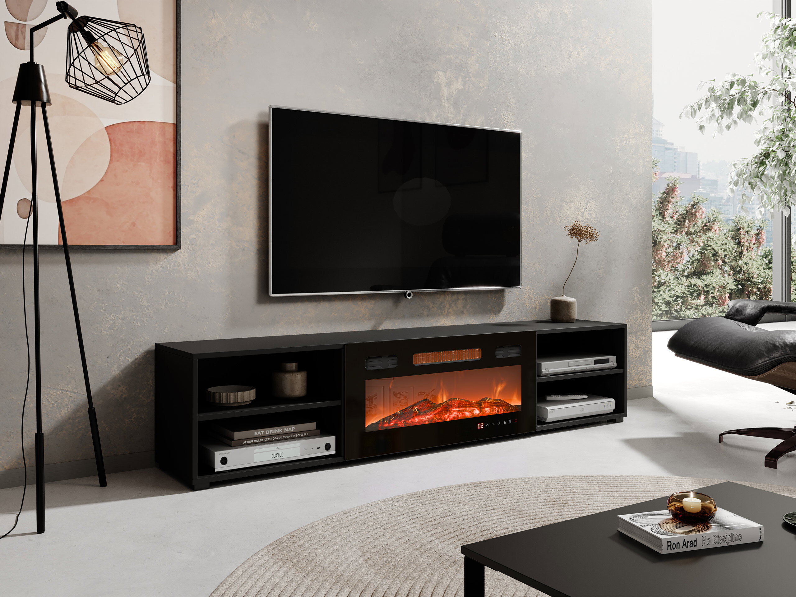 TV staliukas Charlotte 190 (Juoda)