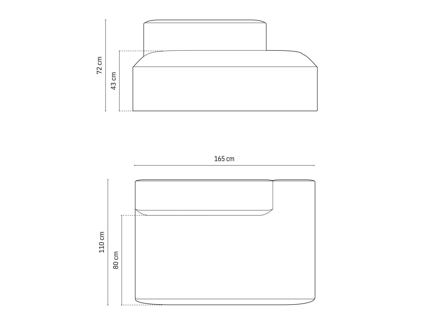 Kušetė Beckley F104 (Paris Cream)