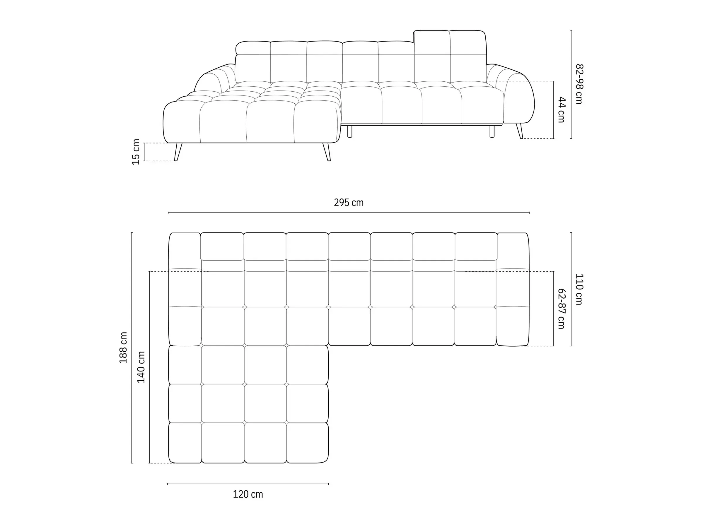 Minkštas kampas Beckley 356 (Bluvel 22)