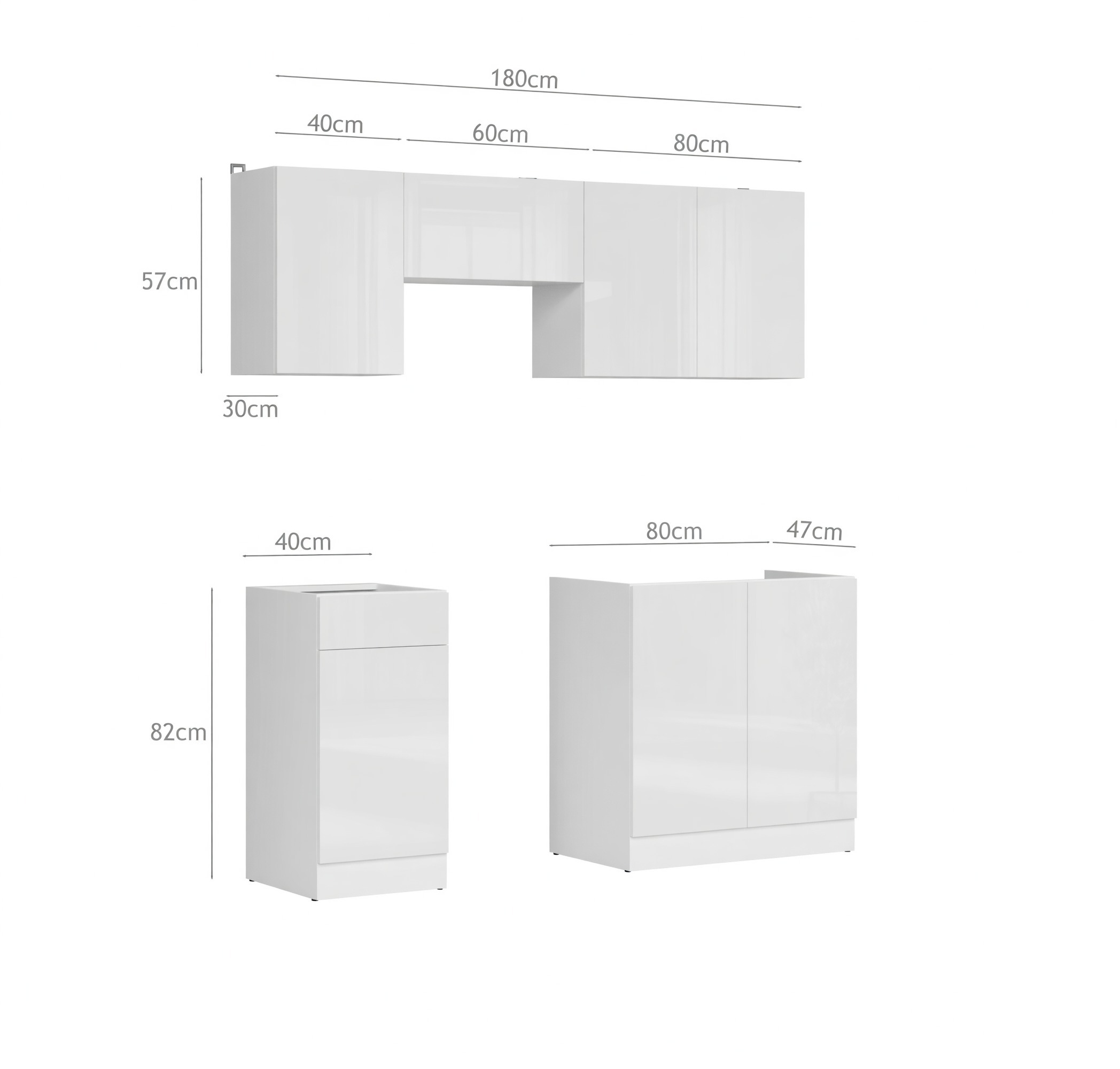 Modulinis virtuvės komplektas Juno 117