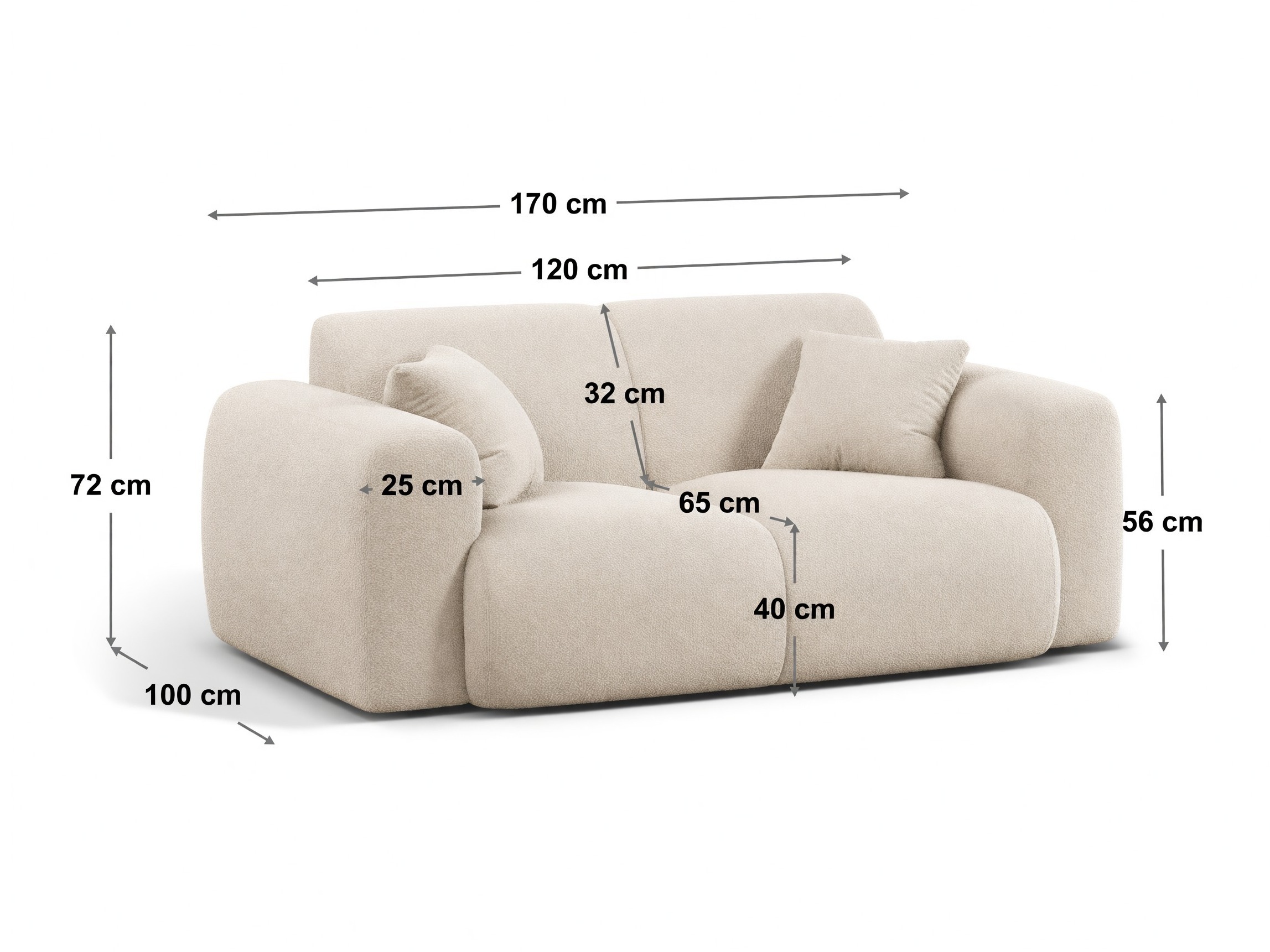 Sofa Romtoru 100 (Rebel 18)
