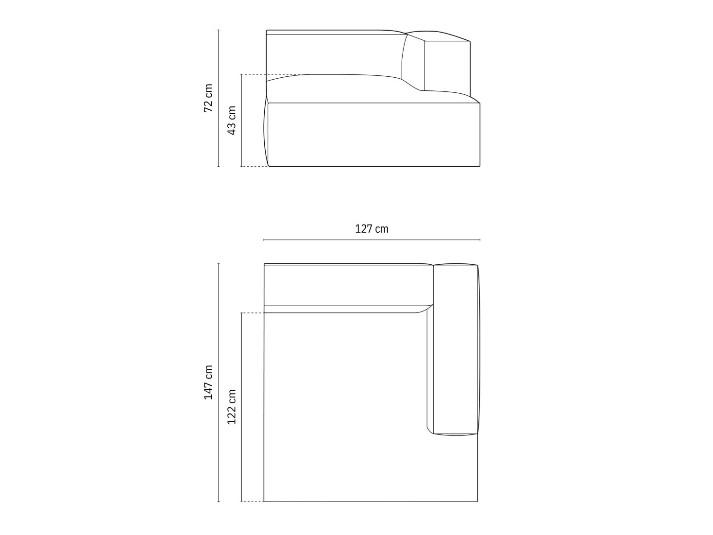 Modulinė sėdimoji dalis Sonsore 104 (Paris Teja)