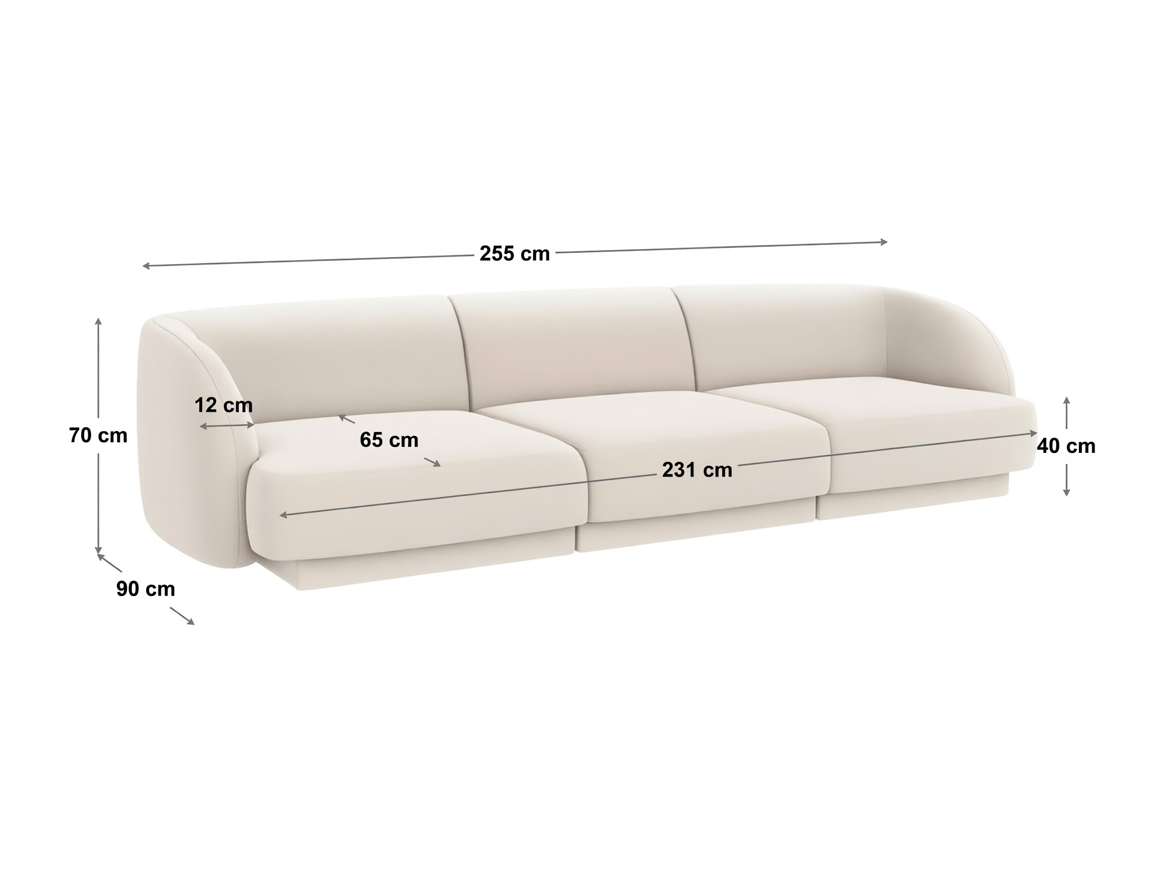Modulinė sofa Tivlomi 104 (Baloo 2085)