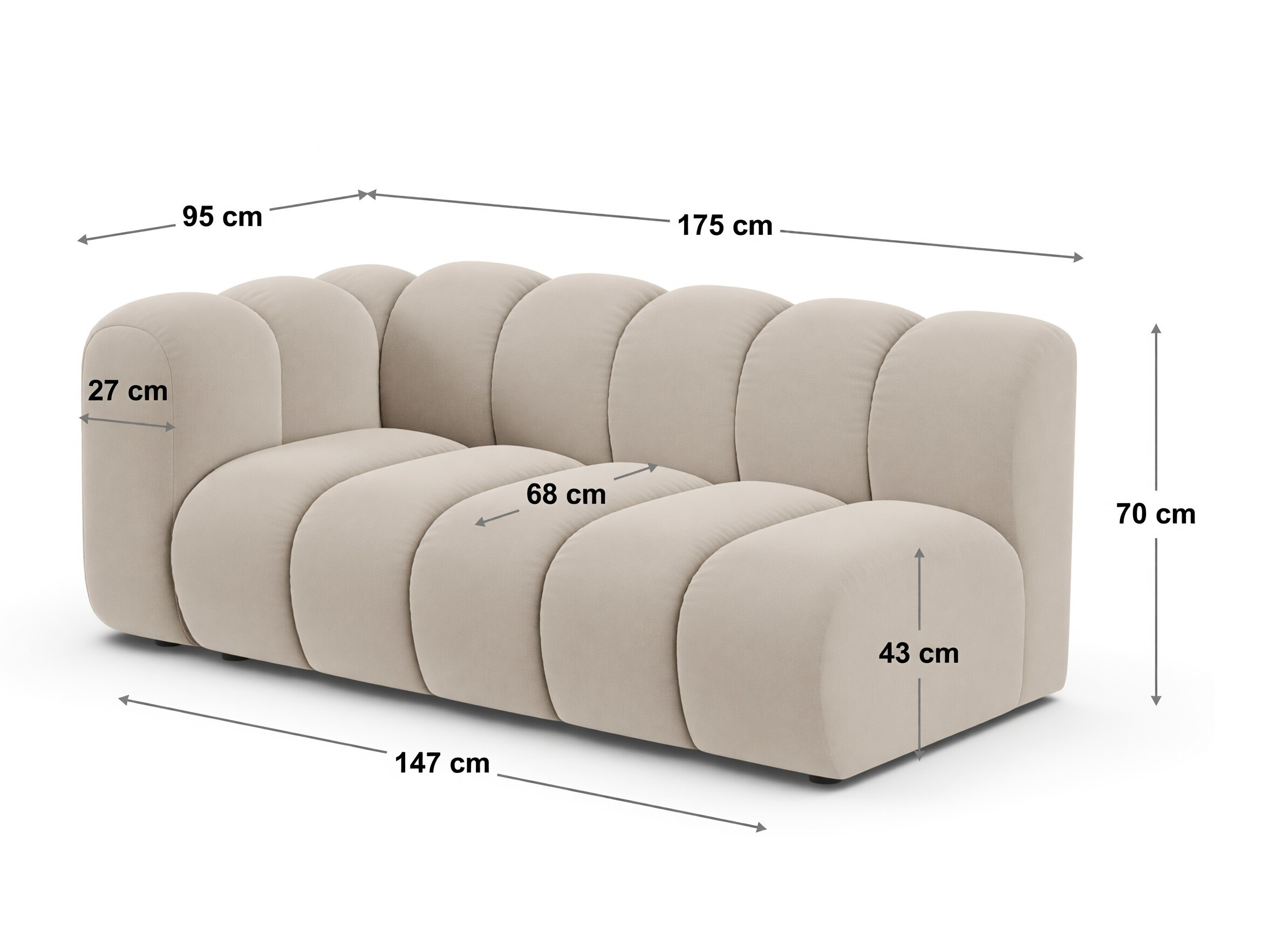 Modulinė sėdimoji dalis Cirleve 116 (Eden 20)